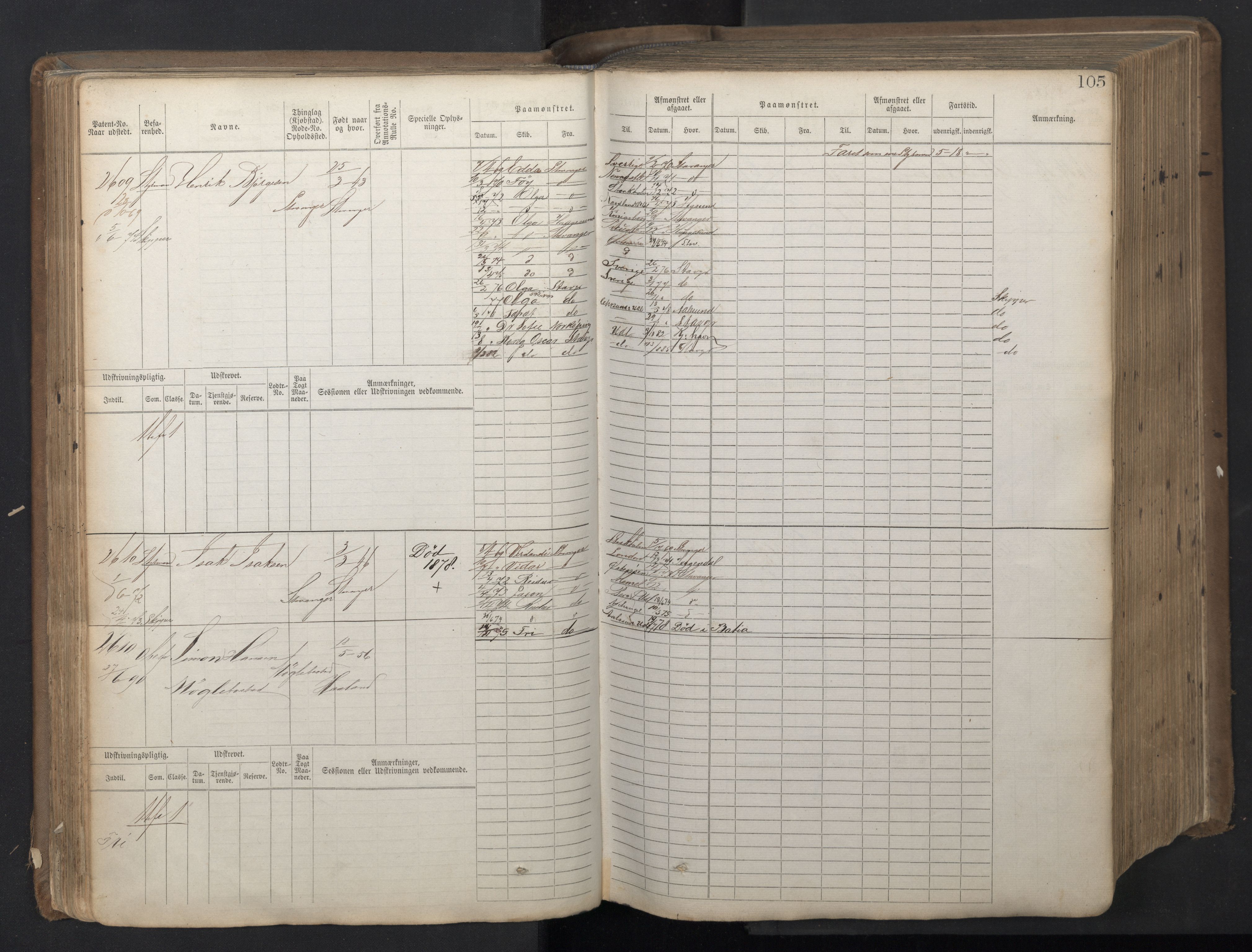 Stavanger sjømannskontor, AV/SAST-A-102006/F/Fb/Fbb/L0018: Sjøfartshovedrulle patnentnr. 2402-3602 (dublett), 1869, p. 108