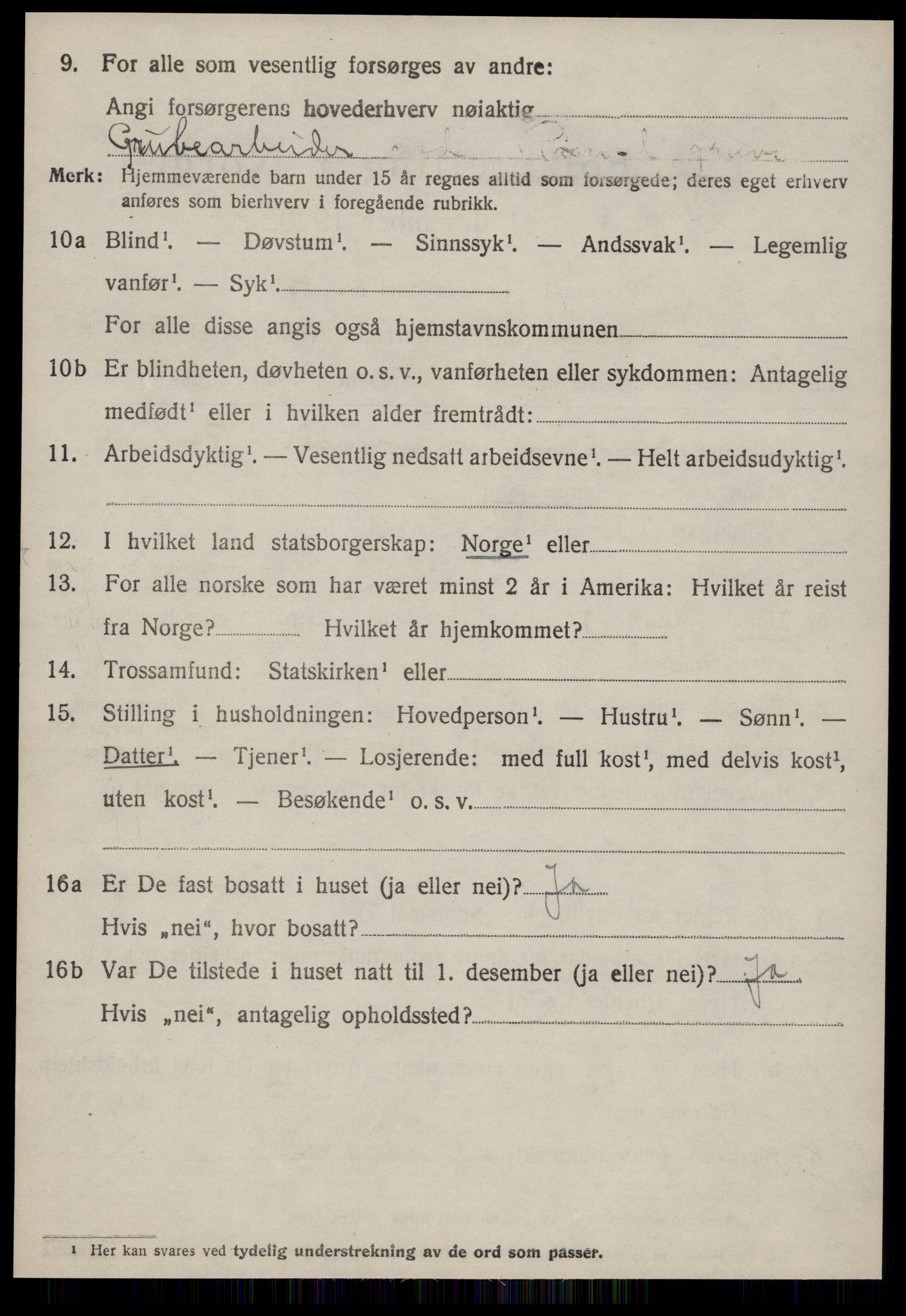 SAT, 1920 census for Nesset, 1920, p. 3461