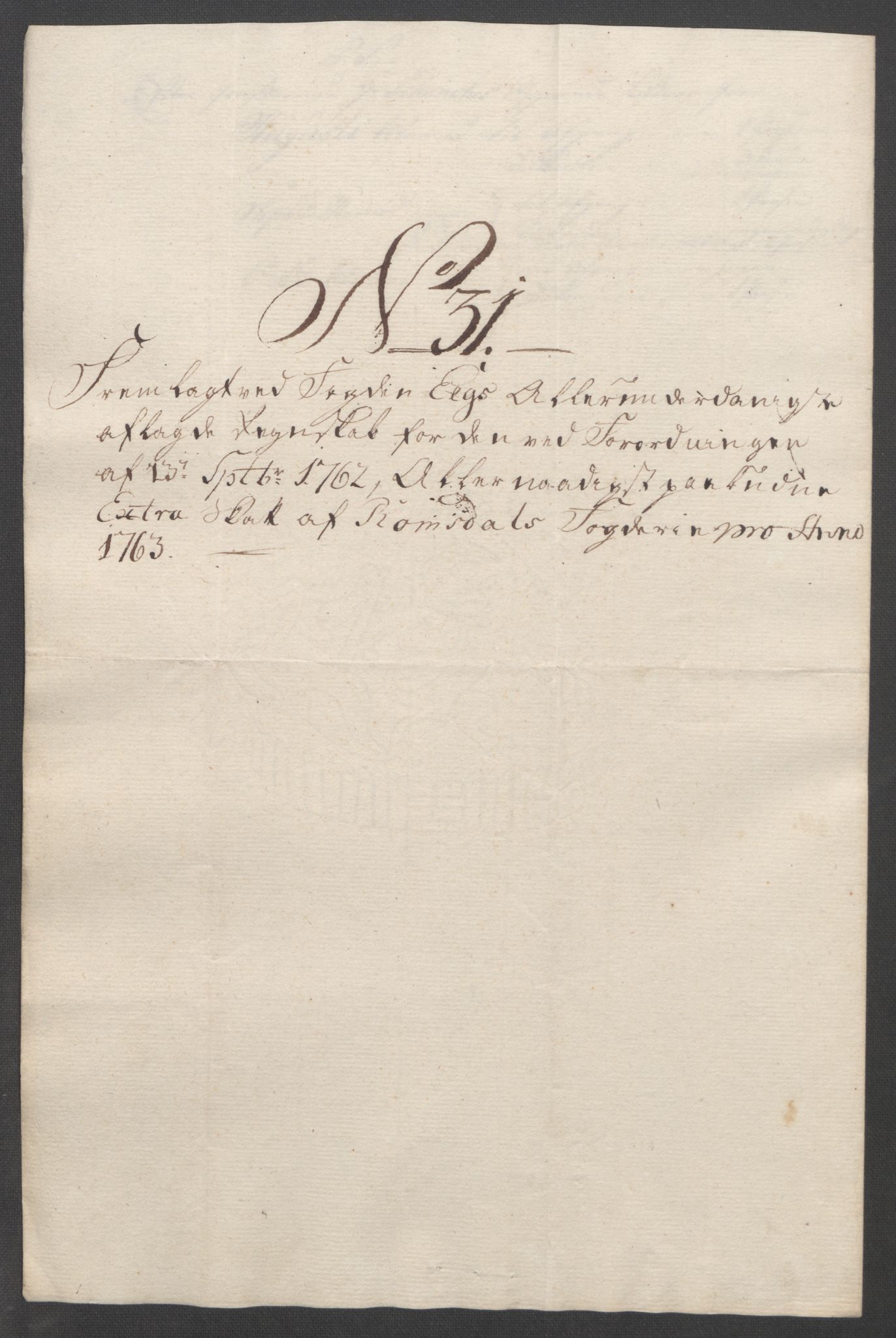 Rentekammeret inntil 1814, Reviderte regnskaper, Fogderegnskap, AV/RA-EA-4092/R55/L3730: Ekstraskatten Romsdal, 1762-1763, p. 429