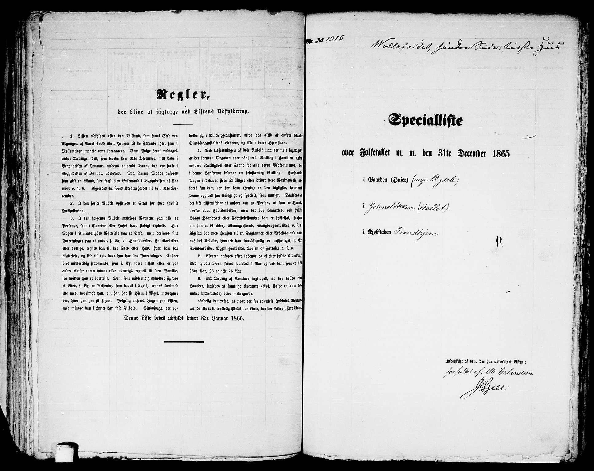 RA, 1865 census for Trondheim, 1865, p. 2749