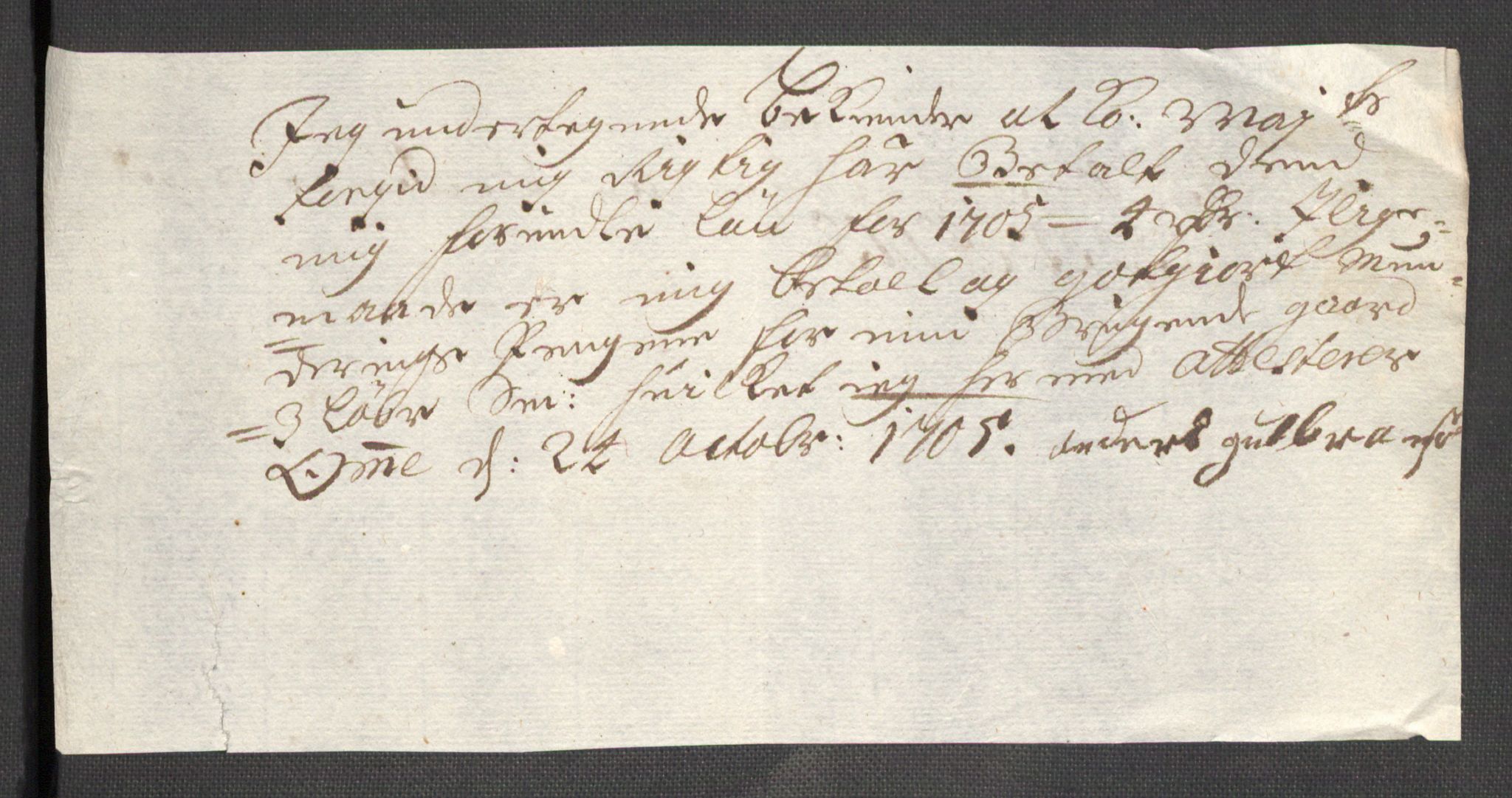 Rentekammeret inntil 1814, Reviderte regnskaper, Fogderegnskap, AV/RA-EA-4092/R48/L2983: Fogderegnskap Sunnhordland og Hardanger, 1705, p. 236