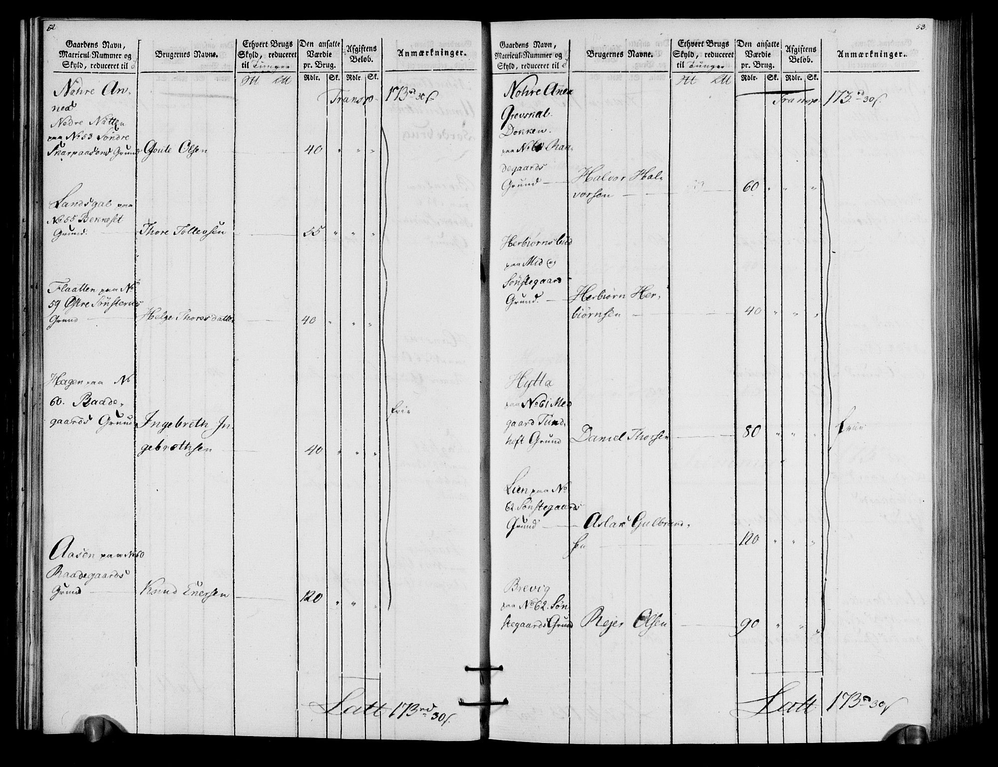 Rentekammeret inntil 1814, Realistisk ordnet avdeling, AV/RA-EA-4070/N/Ne/Nea/L0057a: Numedal og Sandsvær fogderi. Oppebørselsregister for fogderiets landdistrikter, 1803-1804, p. 29