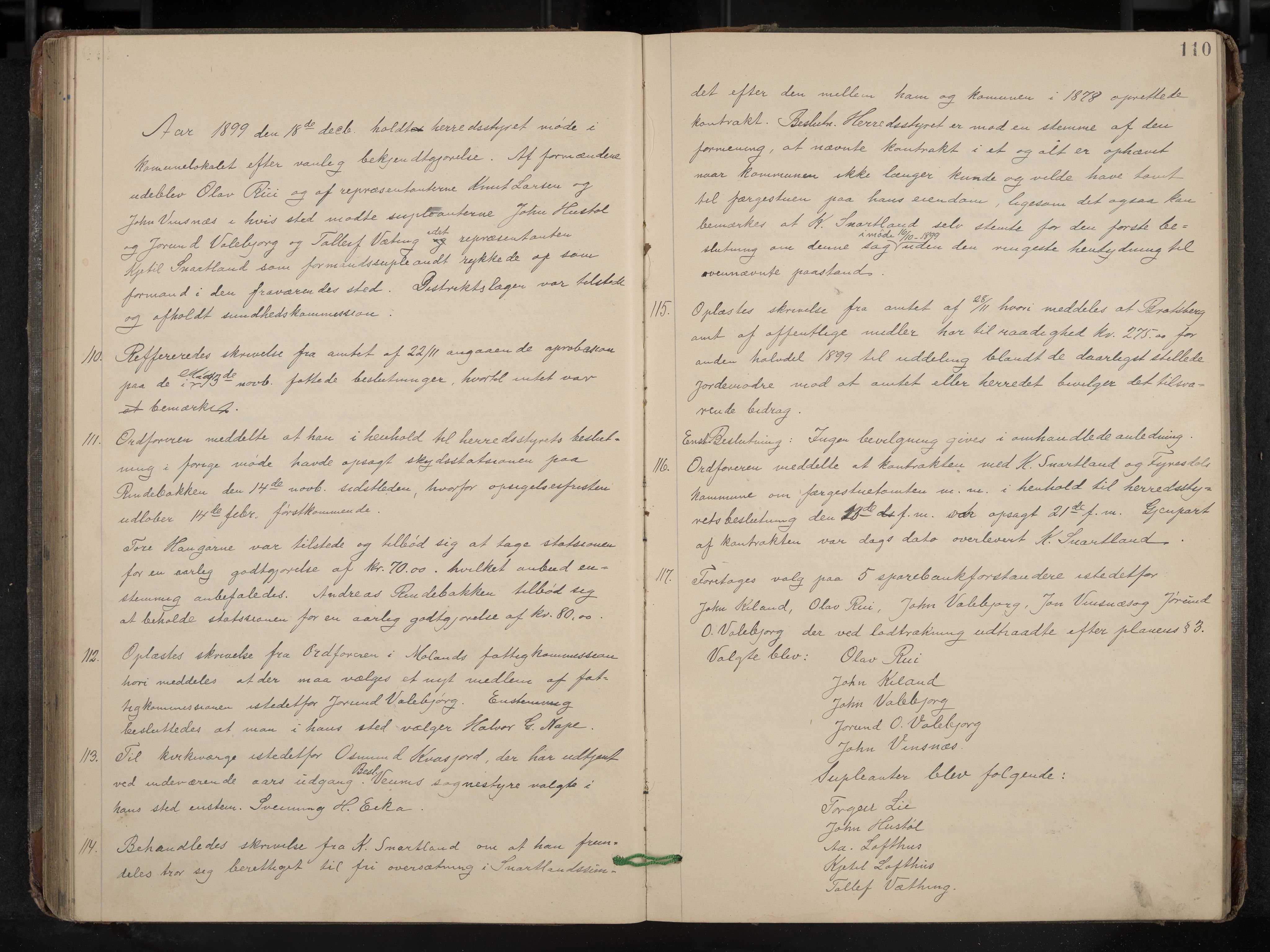 Fyresdal formannskap og sentraladministrasjon, IKAK/0831021-1/Aa/L0003: Møtebok, 1894-1903, p. 110