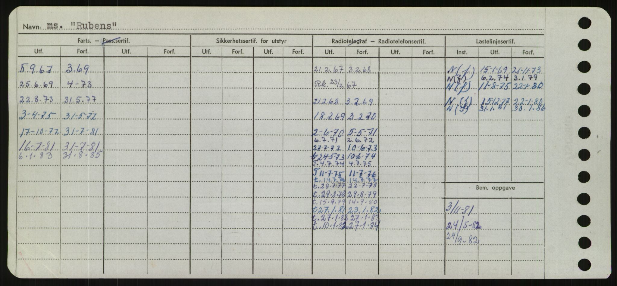 Sjøfartsdirektoratet med forløpere, Skipsmålingen, AV/RA-S-1627/H/Hd/L0031: Fartøy, Rju-Sam, p. 266