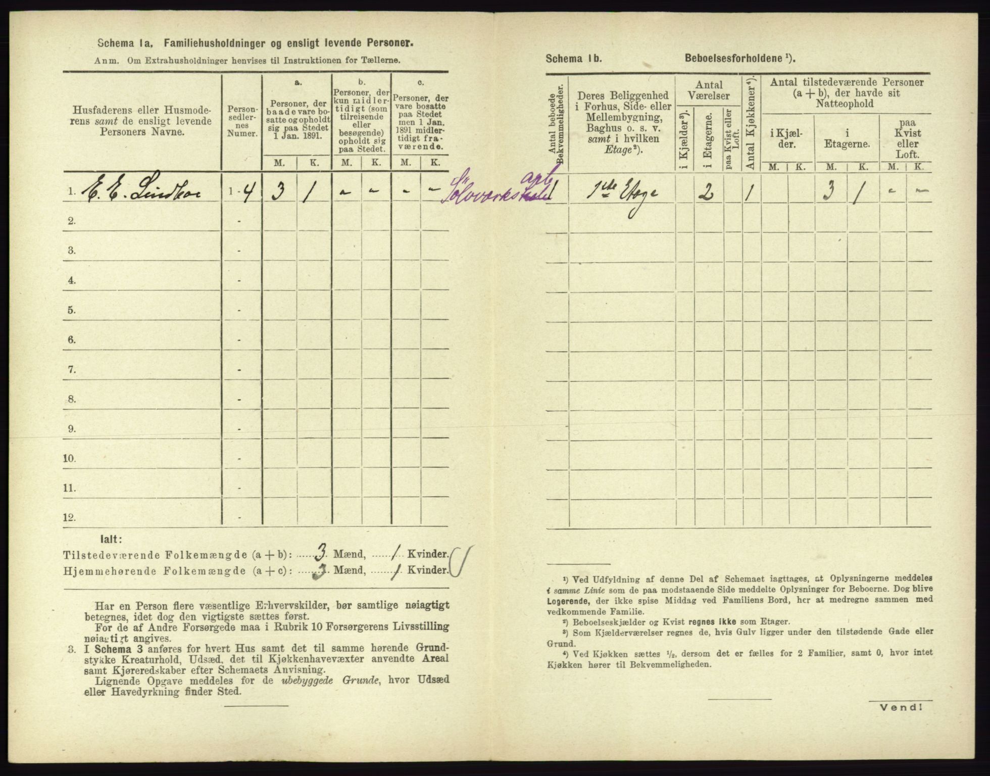 RA, 1891 census for 0604 Kongsberg, 1891, p. 1494