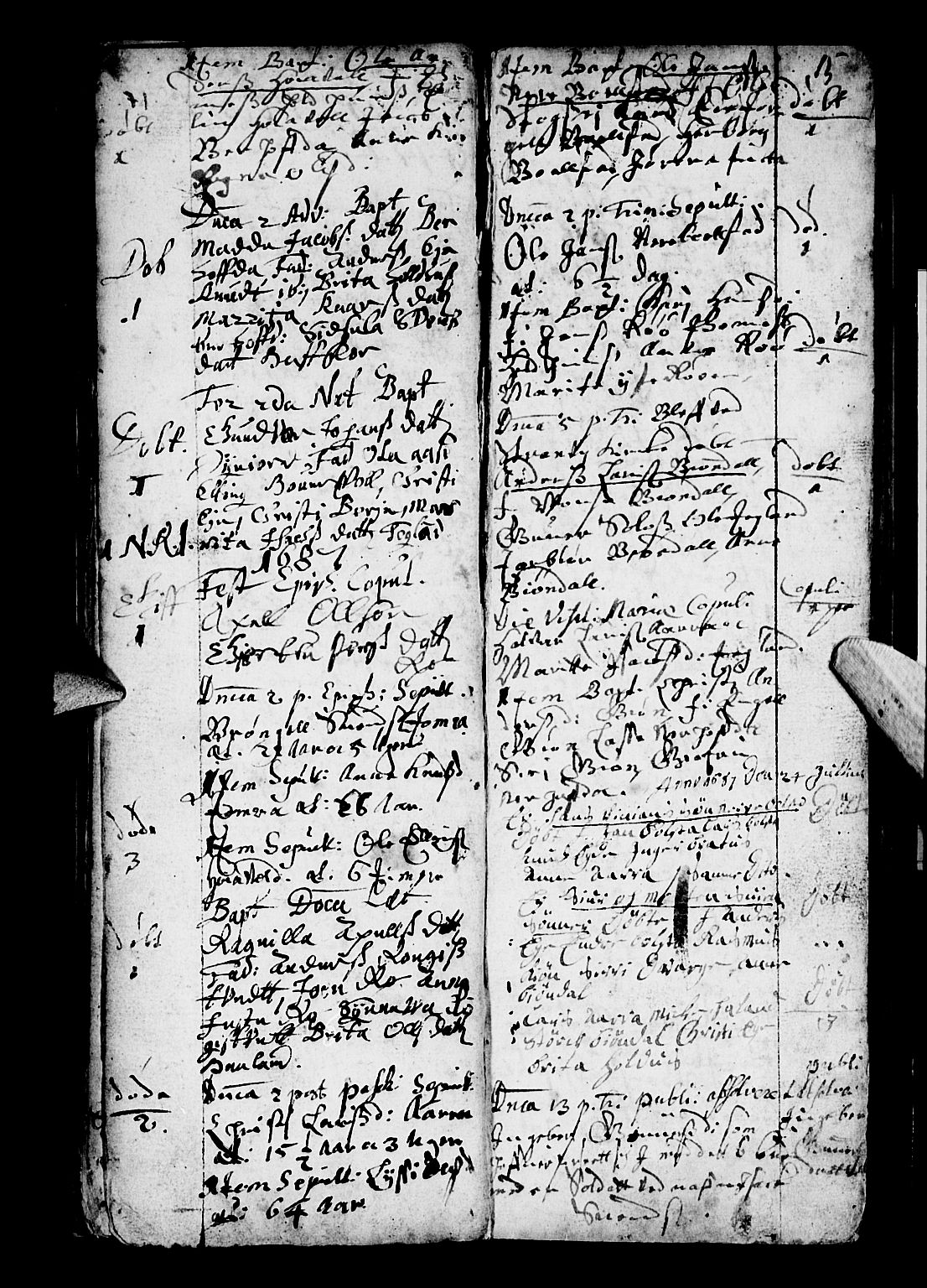 Os sokneprestembete, SAB/A-99929: Parish register (official) no. A 3, 1669-1760, p. 15