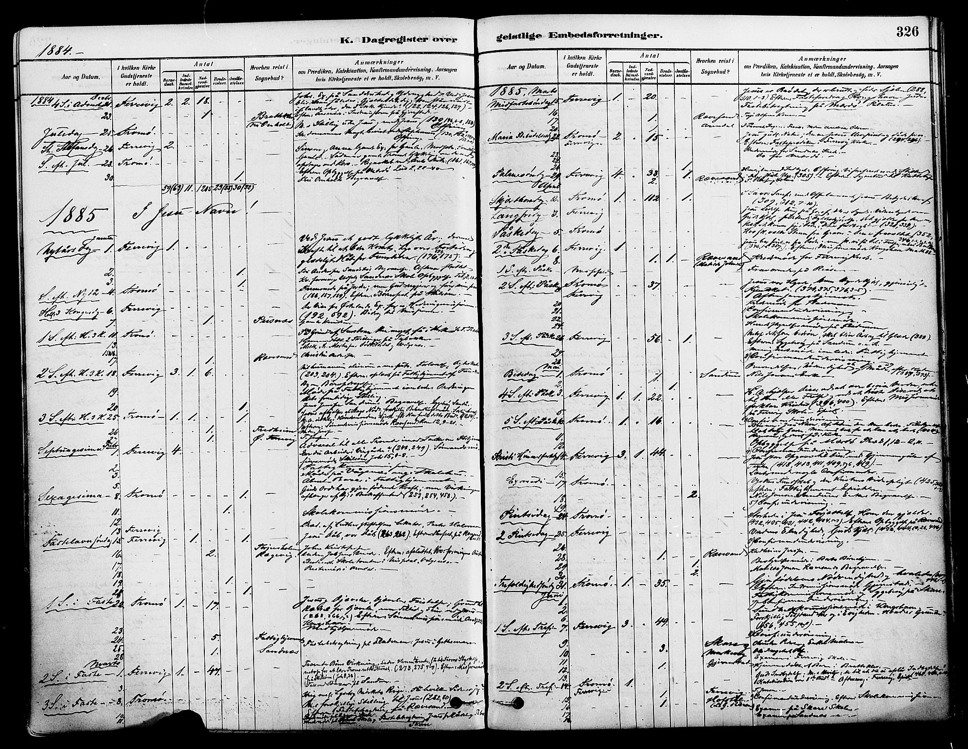 Tromøy sokneprestkontor, AV/SAK-1111-0041/F/Fa/L0009: Parish register (official) no. A 9, 1878-1896, p. 326