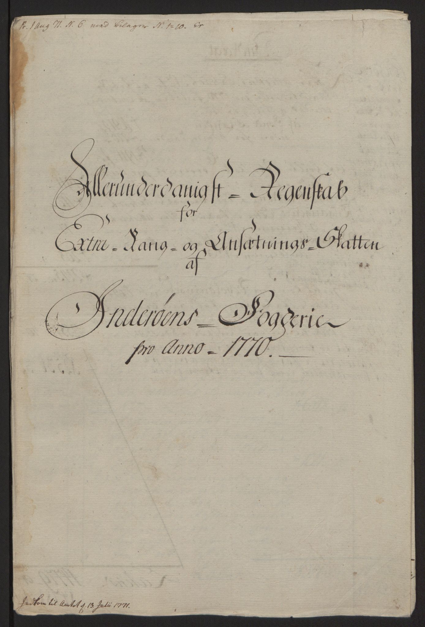 Rentekammeret inntil 1814, Reviderte regnskaper, Fogderegnskap, RA/EA-4092/R63/L4420: Ekstraskatten Inderøy, 1762-1772, p. 375