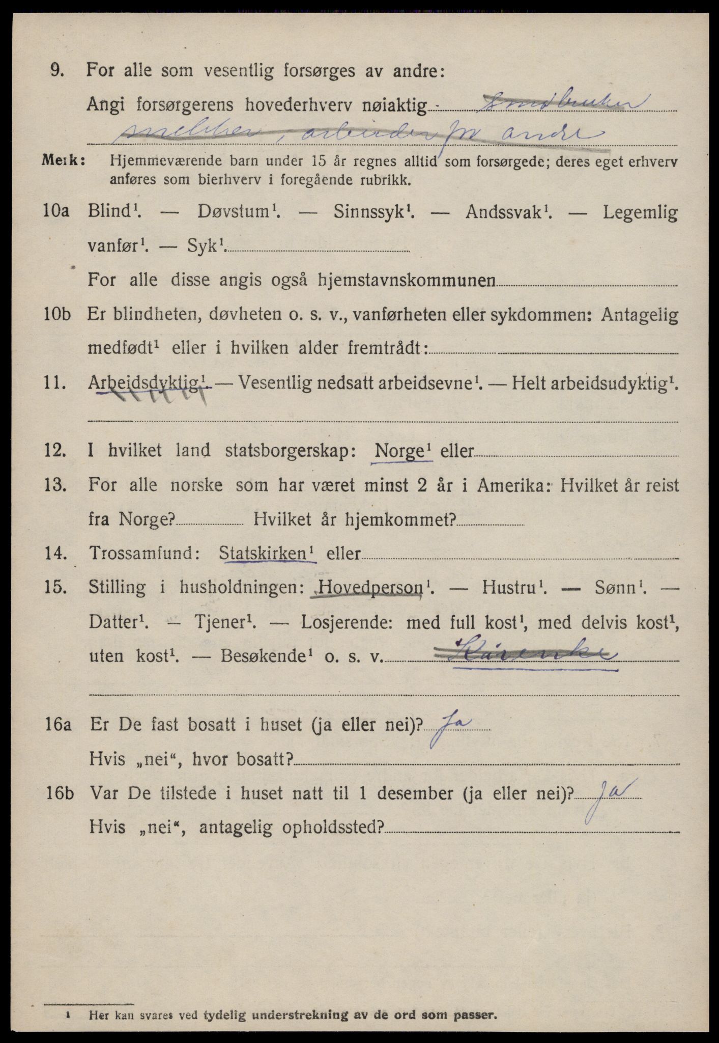 SAT, 1920 census for Bolsøy, 1920, p. 9878