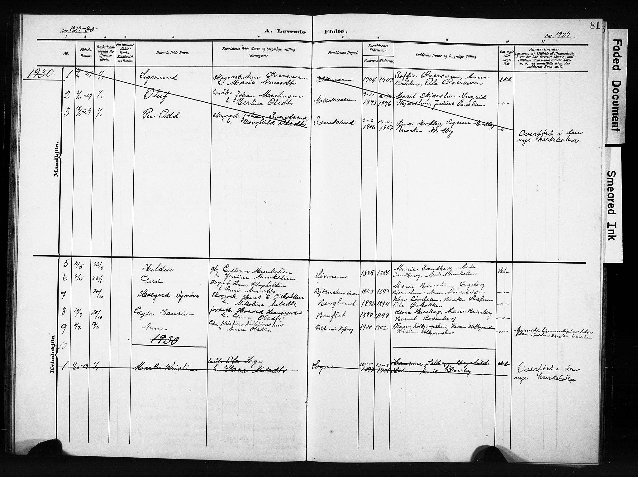 Nordre Land prestekontor, SAH/PREST-124/H/Ha/Hab/L0006: Parish register (copy) no. 6, 1905-1929, p. 81