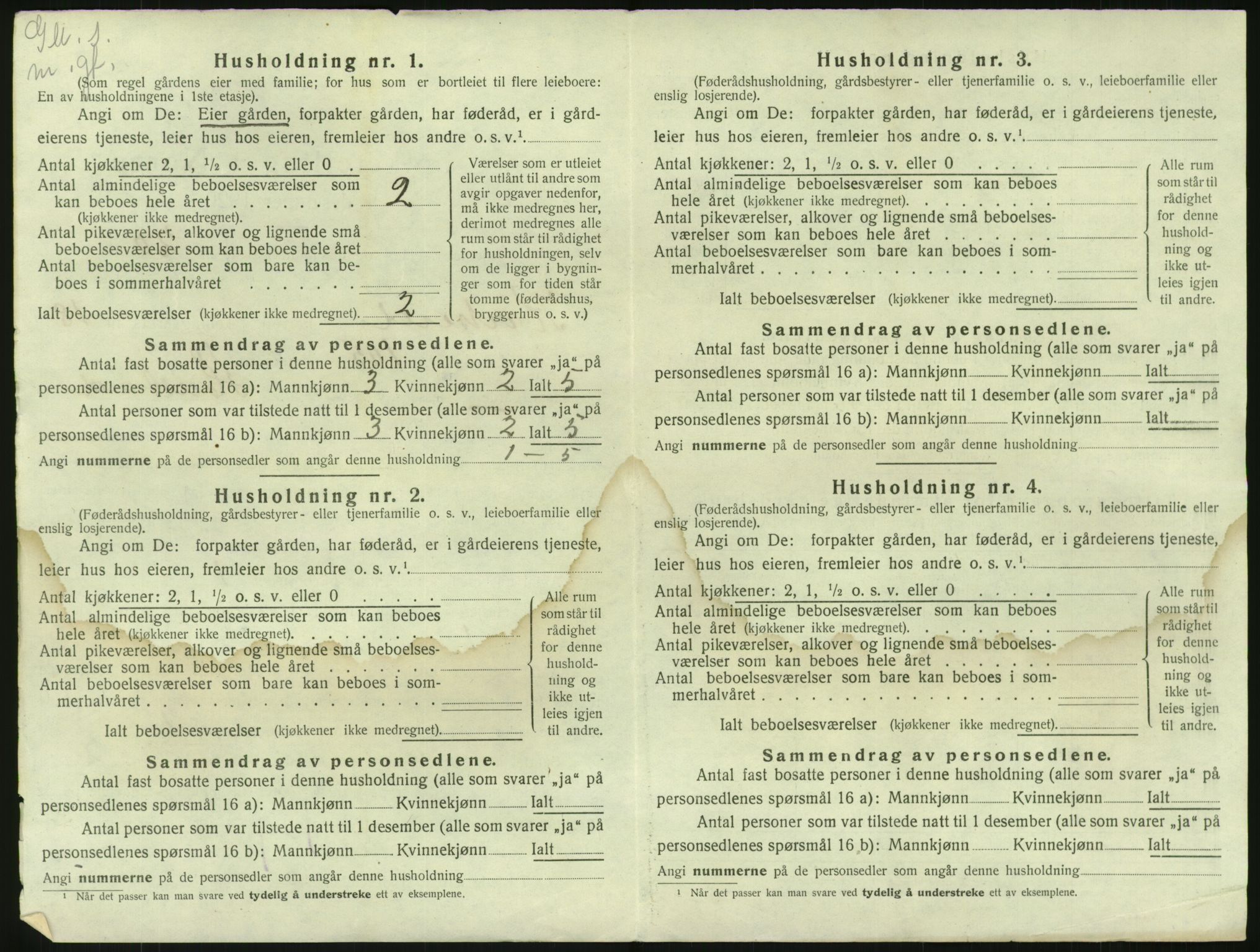 SAKO, 1920 census for Kviteseid, 1920, p. 1408