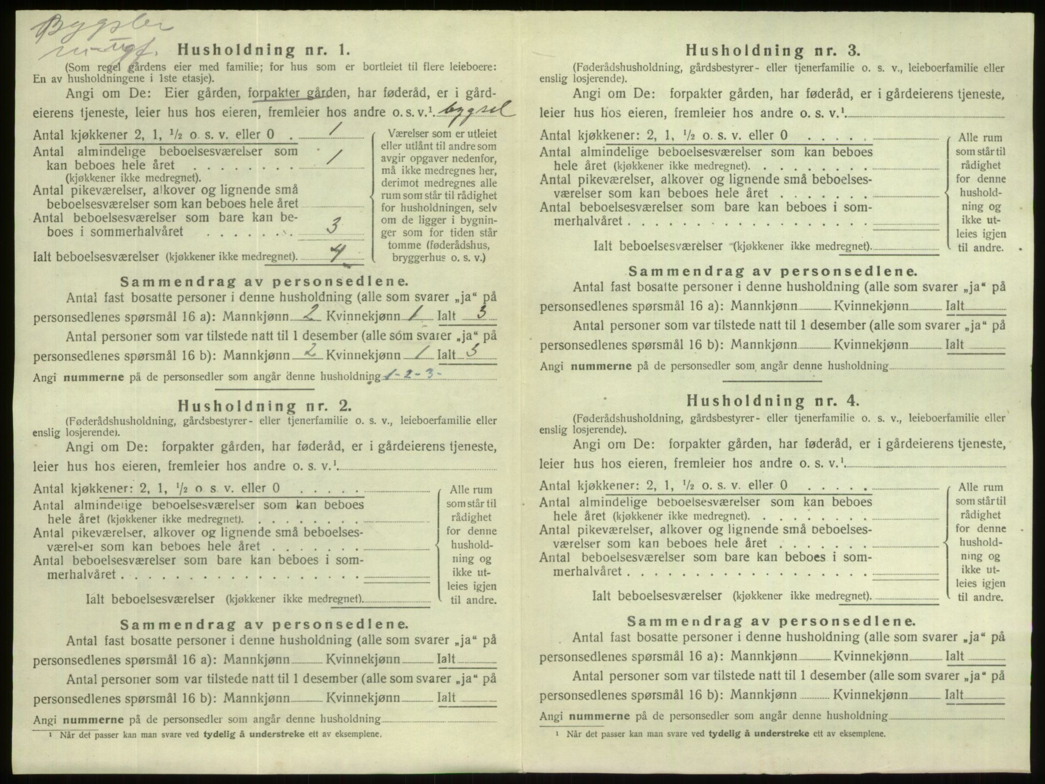 SAB, 1920 census for Gloppen, 1920, p. 68