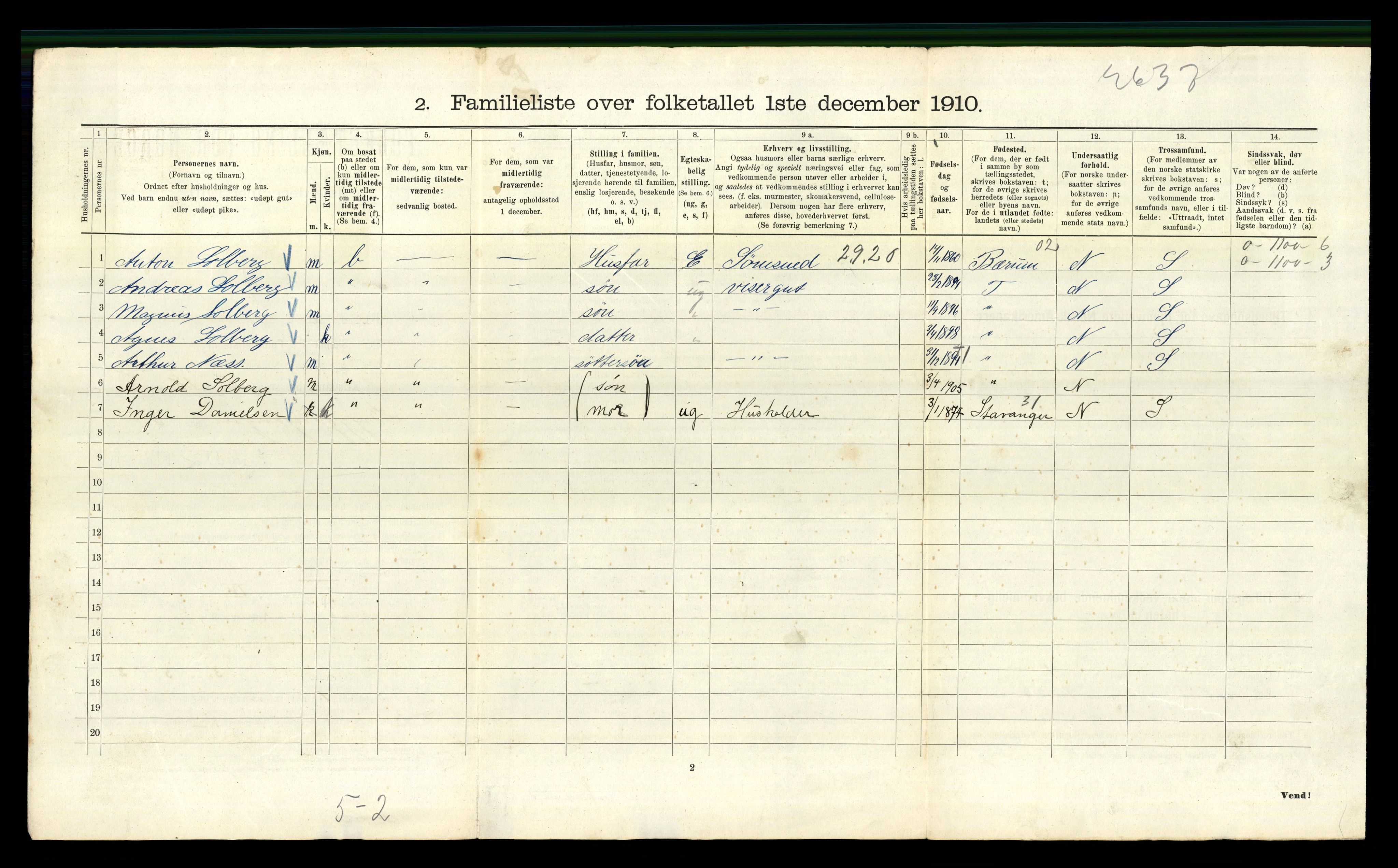 RA, 1910 census for Kristiania, 1910, p. 10862