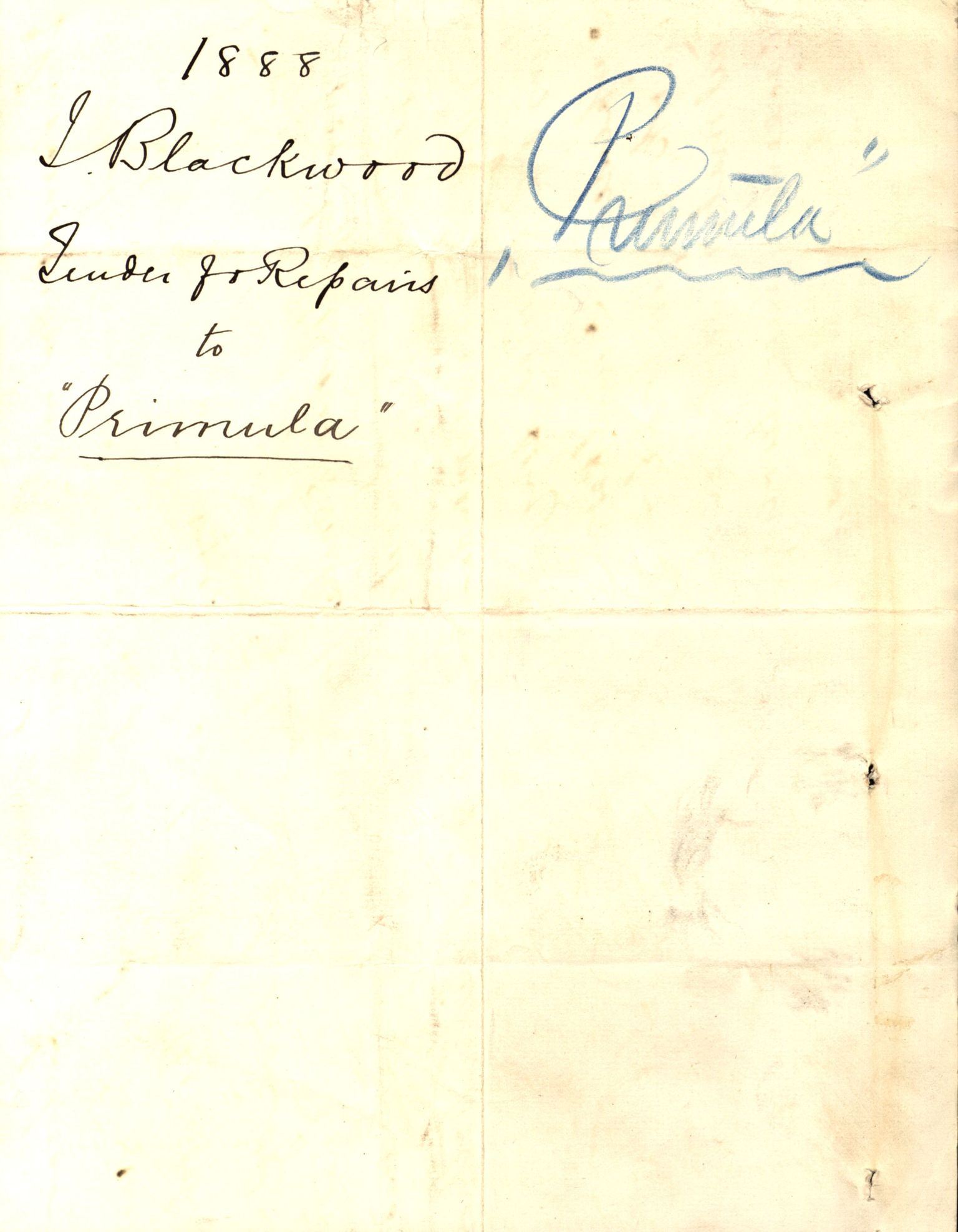 Pa 63 - Østlandske skibsassuranceforening, VEMU/A-1079/G/Ga/L0021/0003: Havaridokumenter / Inga av Drammen, Inga av Sandefjord, Primula, 1888-1889, p. 184