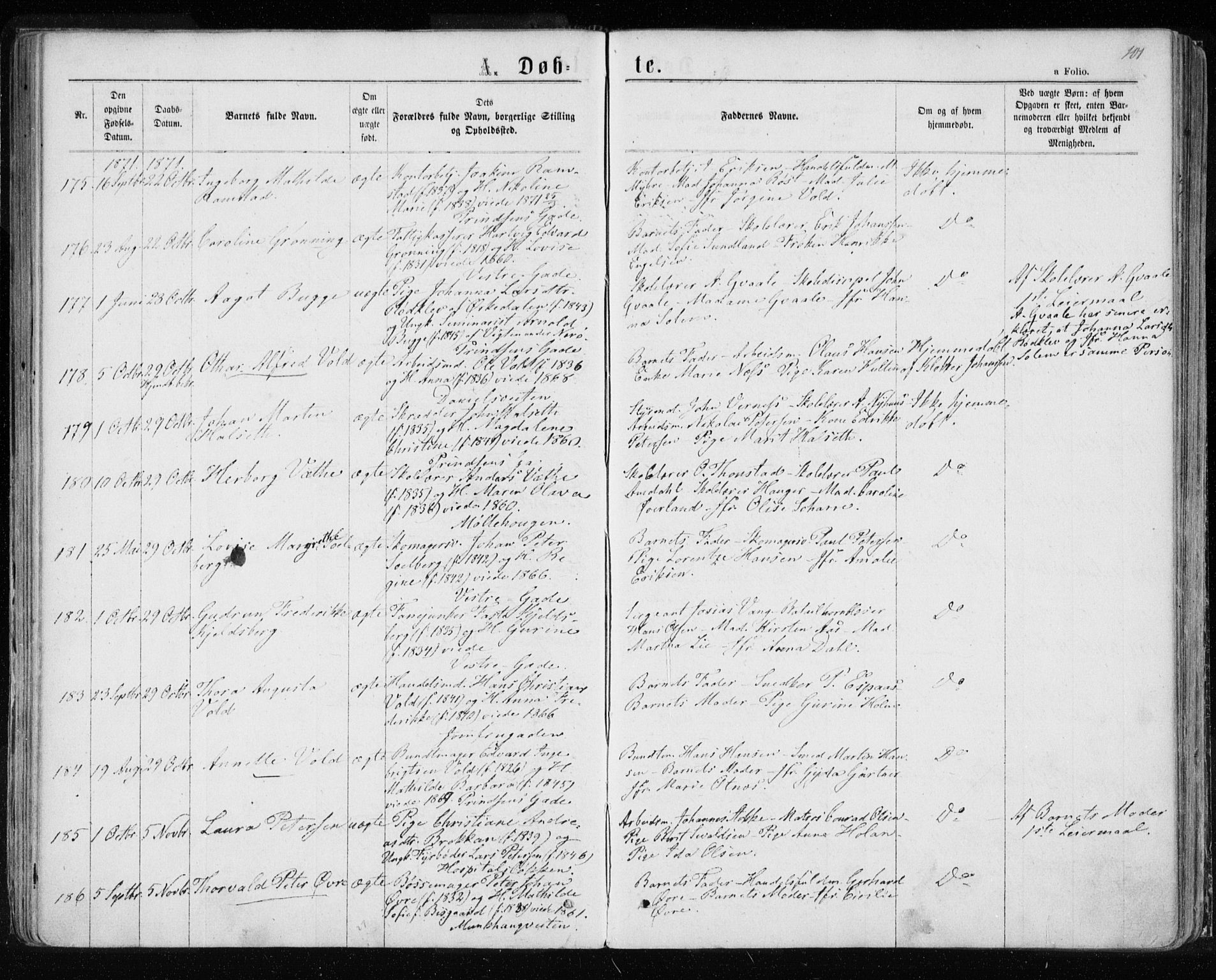 Ministerialprotokoller, klokkerbøker og fødselsregistre - Sør-Trøndelag, AV/SAT-A-1456/601/L0054: Parish register (official) no. 601A22, 1866-1877, p. 101