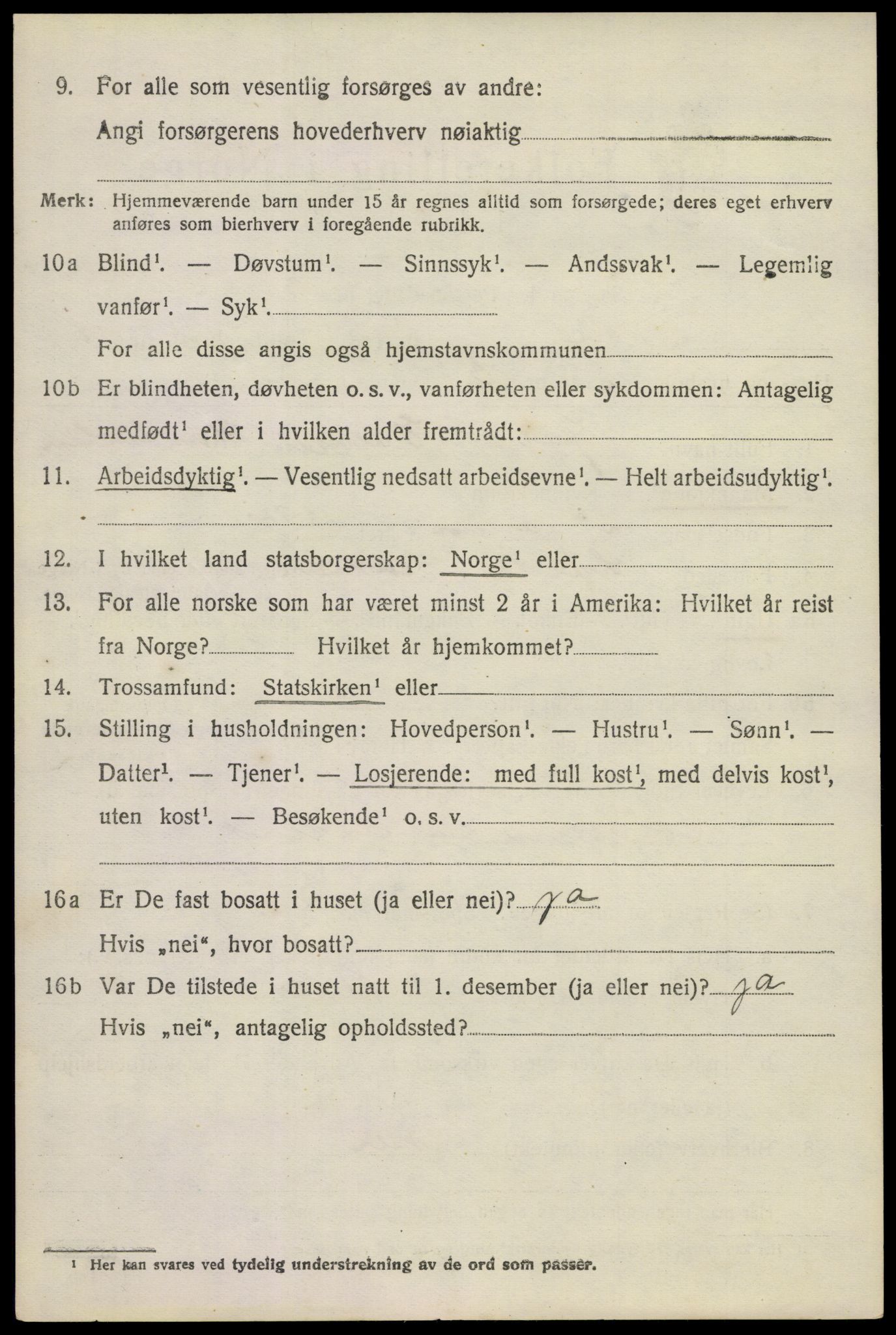 SAKO, 1920 census for Nore, 1920, p. 4023