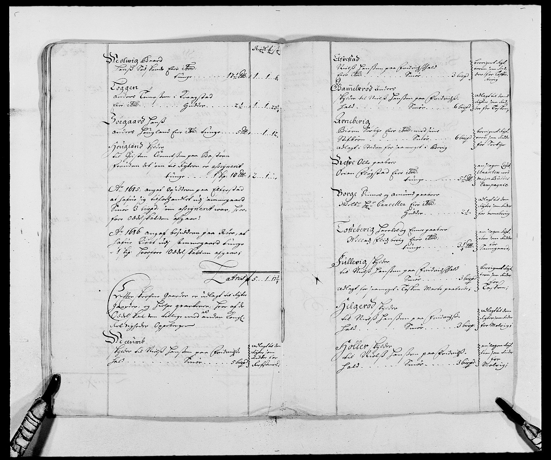 Rentekammeret inntil 1814, Reviderte regnskaper, Fogderegnskap, AV/RA-EA-4092/R02/L0105: Fogderegnskap Moss og Verne kloster, 1685-1687, p. 376