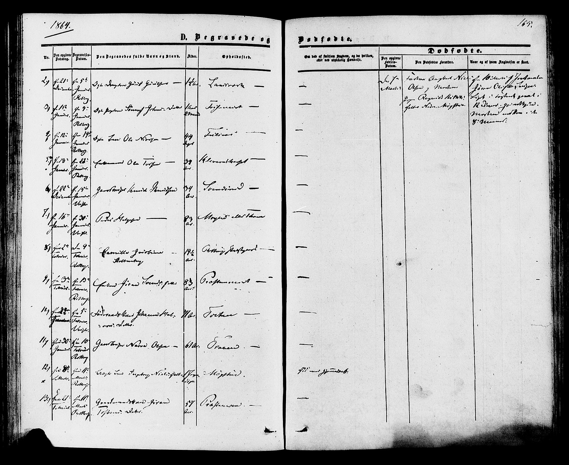 Rollag kirkebøker, SAKO/A-240/F/Fa/L0009: Parish register (official) no. I 9, 1860-1874, p. 165