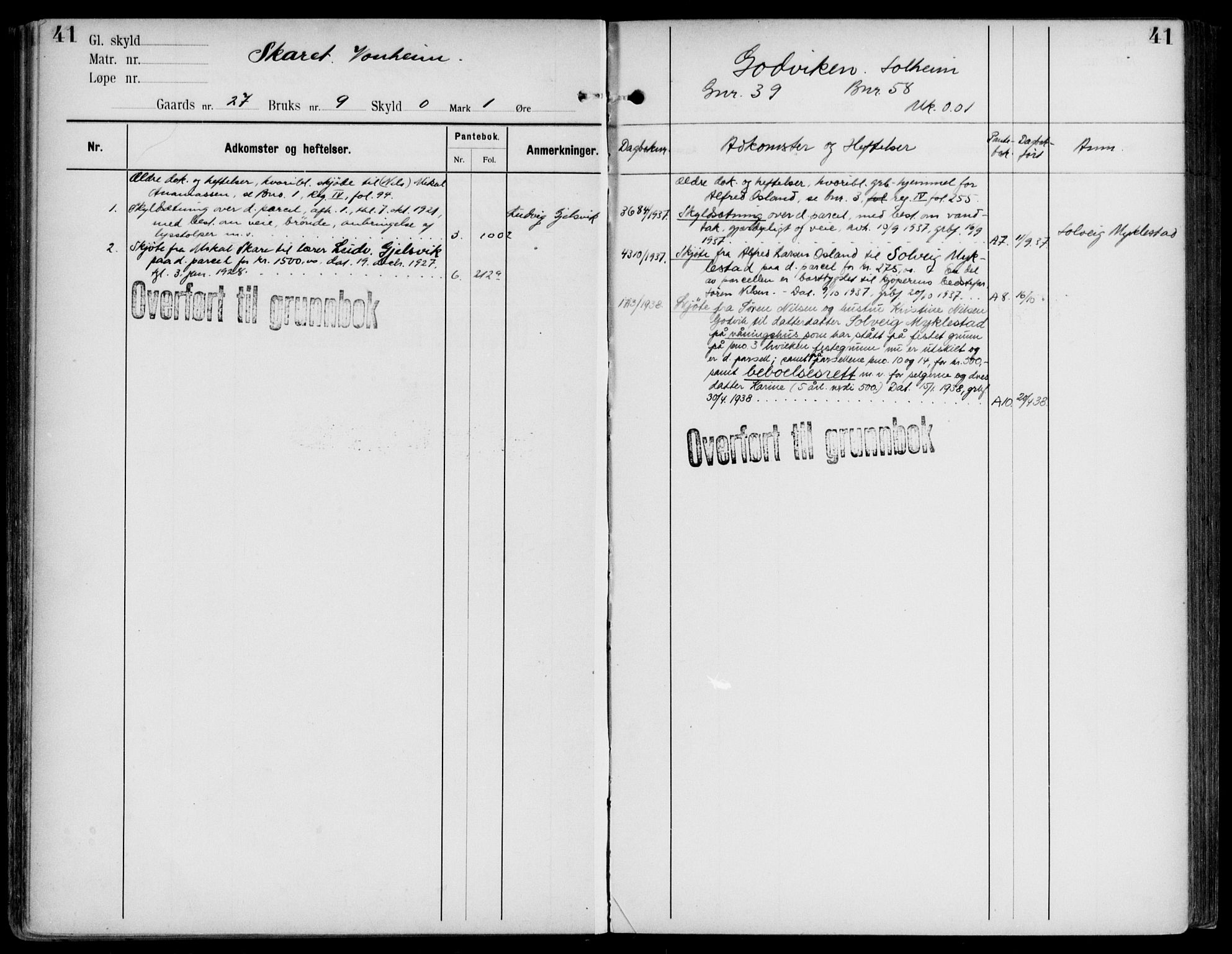 Midhordland sorenskriveri, AV/SAB-A-3001/1/G/Ga/Gab/L0108: Mortgage register no. II.A.b.108, p. 41