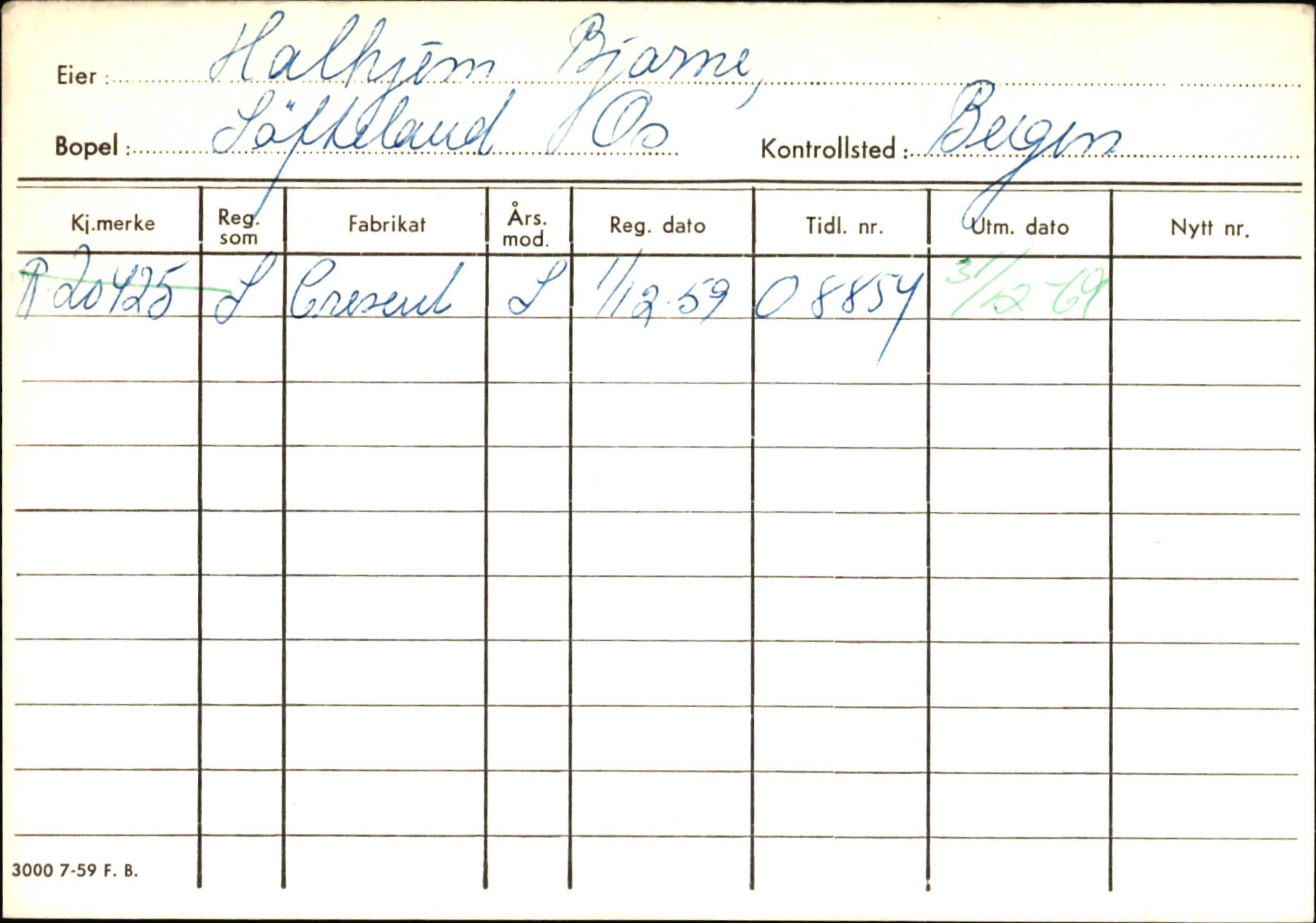 Statens vegvesen, Hordaland vegkontor, AV/SAB-A-5201/2/Ha/L0018: R-eierkort H, 1920-1971, p. 71