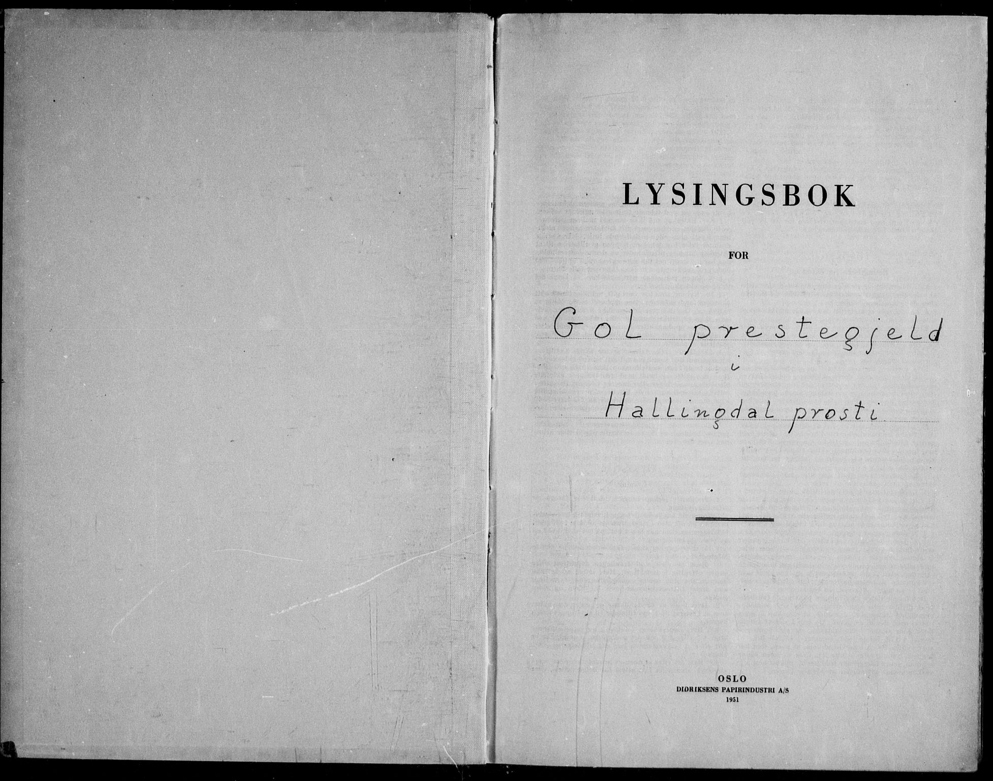 Gol kirkebøker, SAKO/A-226/H/Ha/L0001: Banns register no. 1, 1957-1969