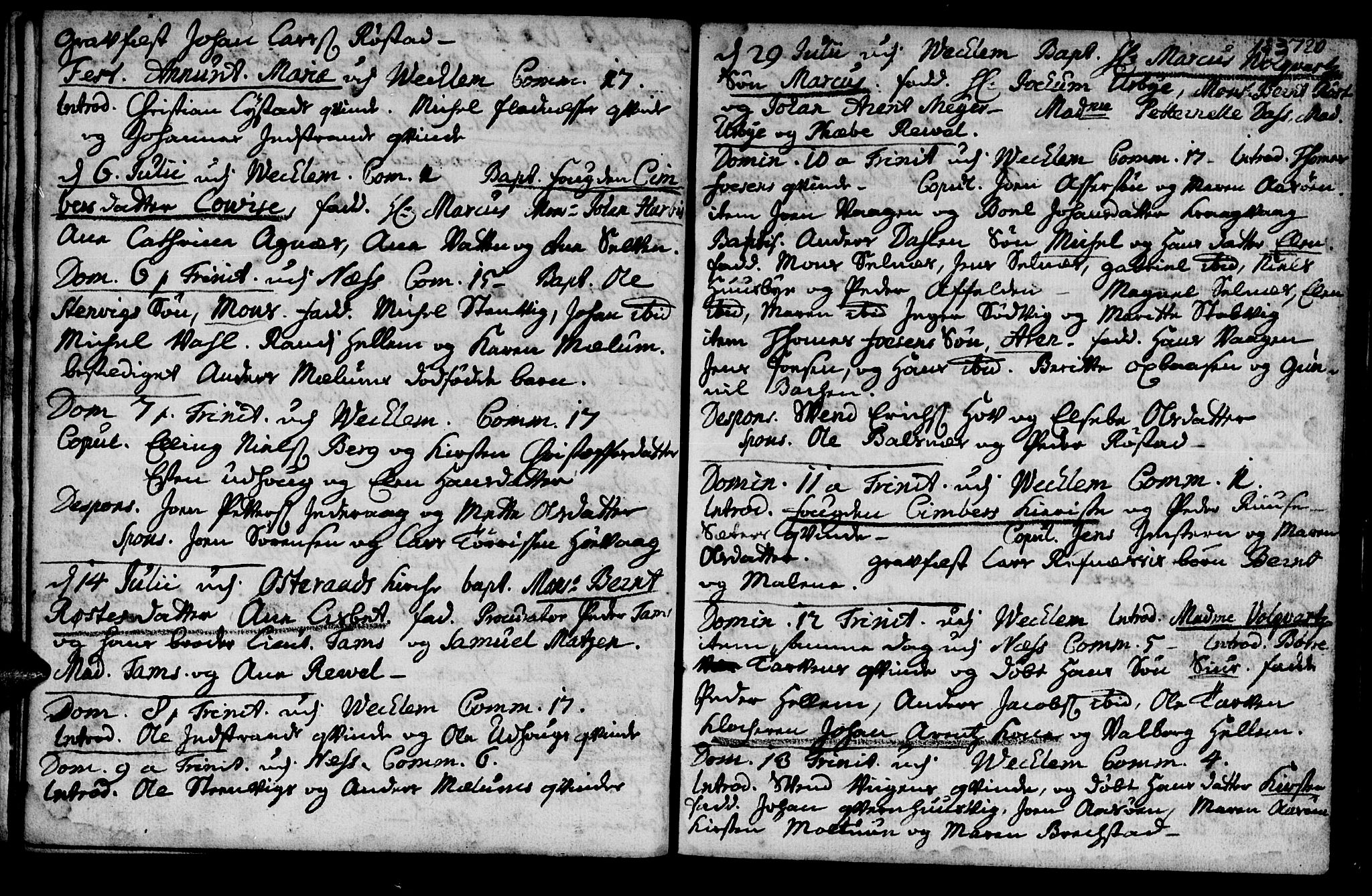 Ministerialprotokoller, klokkerbøker og fødselsregistre - Sør-Trøndelag, SAT/A-1456/659/L0731: Parish register (official) no. 659A01, 1709-1731, p. 182-183