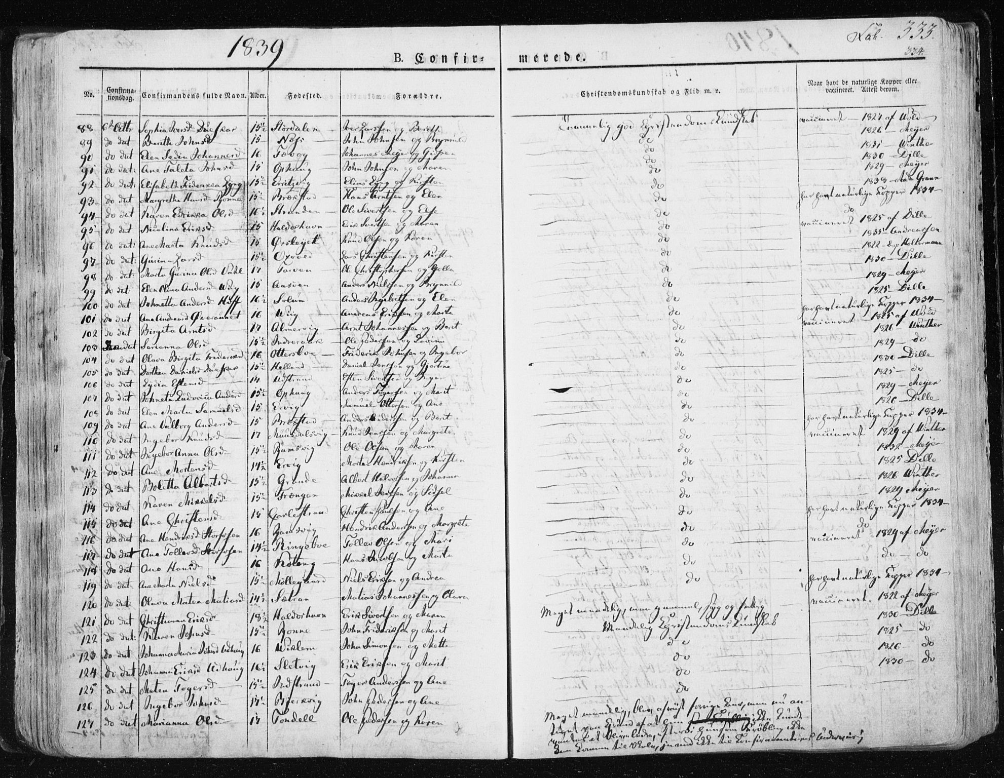 Ministerialprotokoller, klokkerbøker og fødselsregistre - Sør-Trøndelag, AV/SAT-A-1456/659/L0735: Parish register (official) no. 659A05, 1826-1841, p. 333