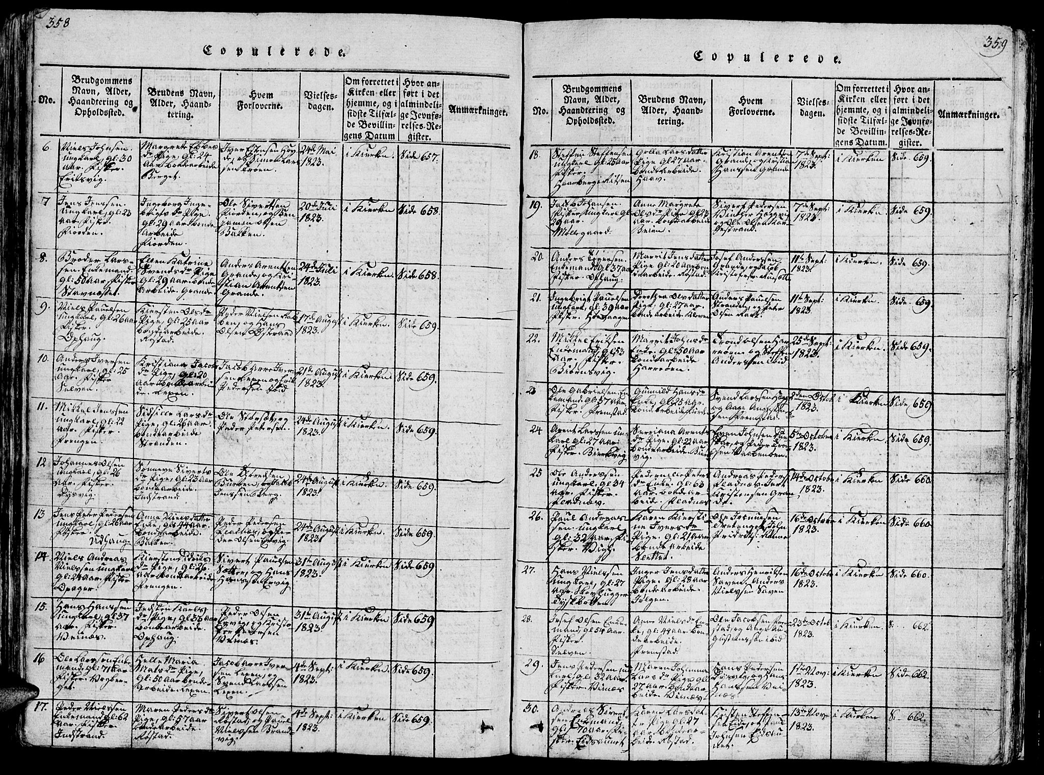 Ministerialprotokoller, klokkerbøker og fødselsregistre - Sør-Trøndelag, SAT/A-1456/659/L0744: Parish register (copy) no. 659C01, 1818-1825, p. 358-359