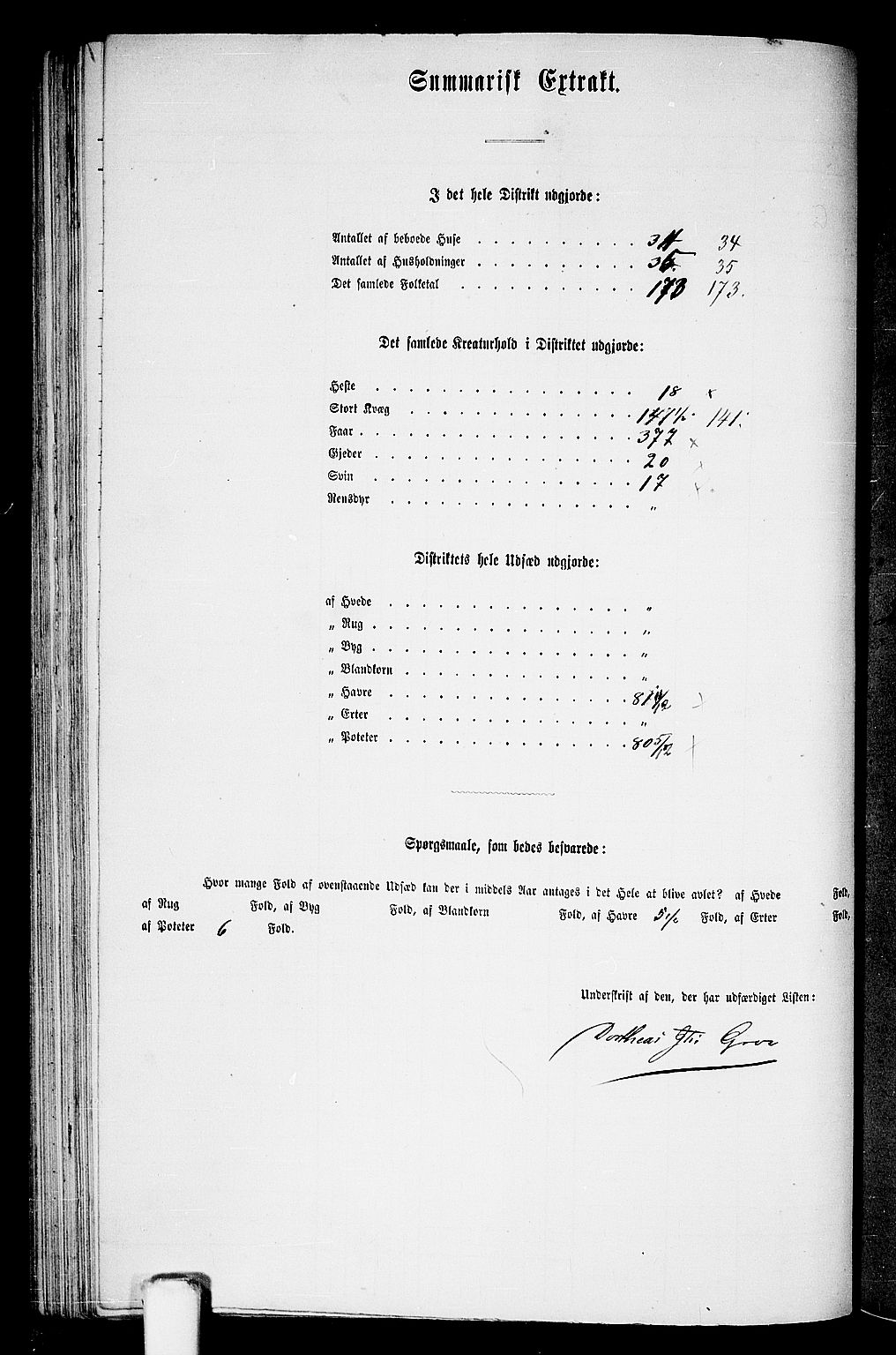 RA, 1865 census for Stord, 1865, p. 58