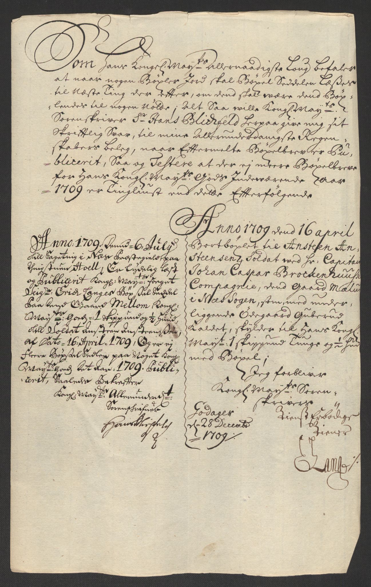 Rentekammeret inntil 1814, Reviderte regnskaper, Fogderegnskap, RA/EA-4092/R16/L1045: Fogderegnskap Hedmark, 1709, p. 37