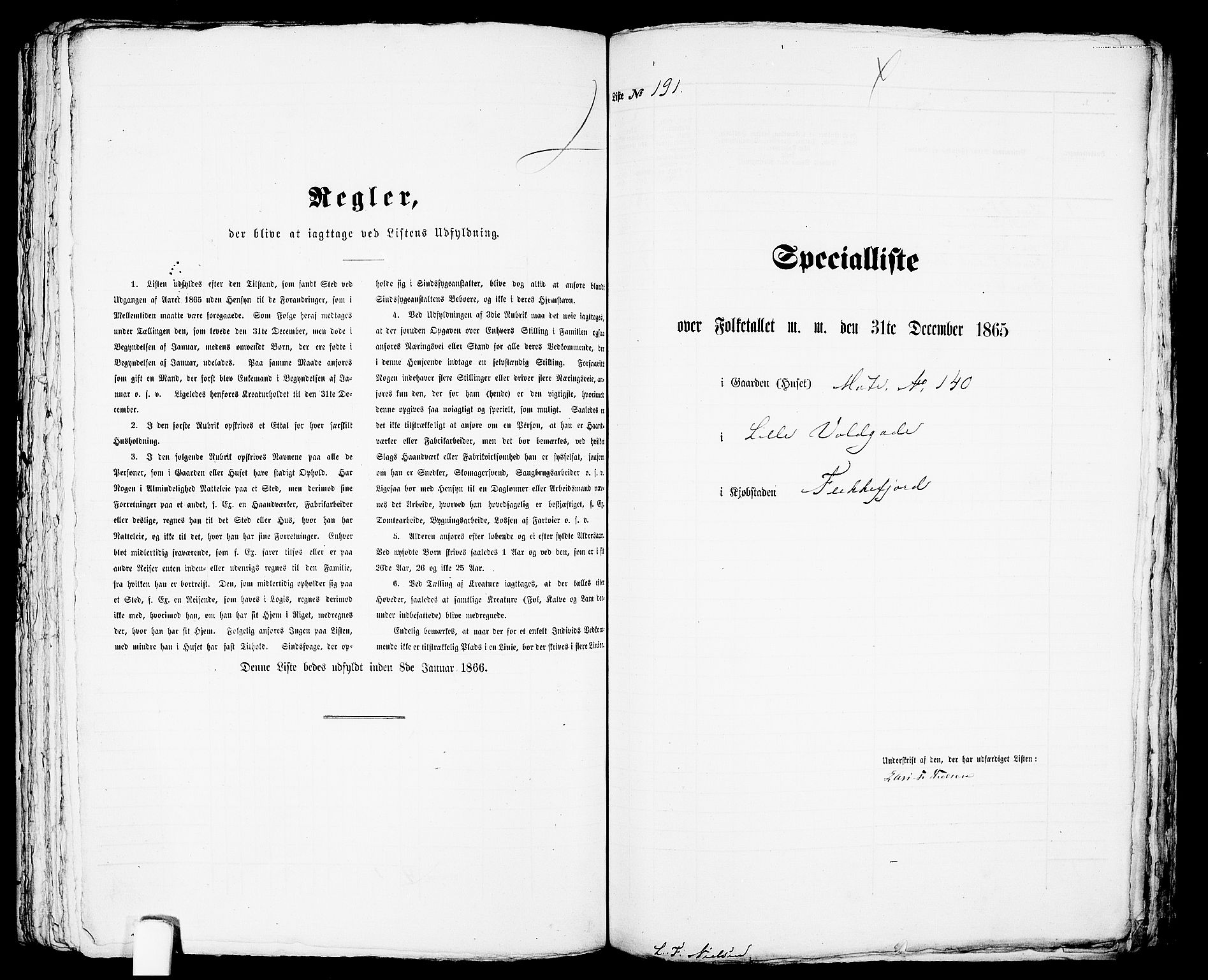 RA, 1865 census for Flekkefjord/Flekkefjord, 1865, p. 392