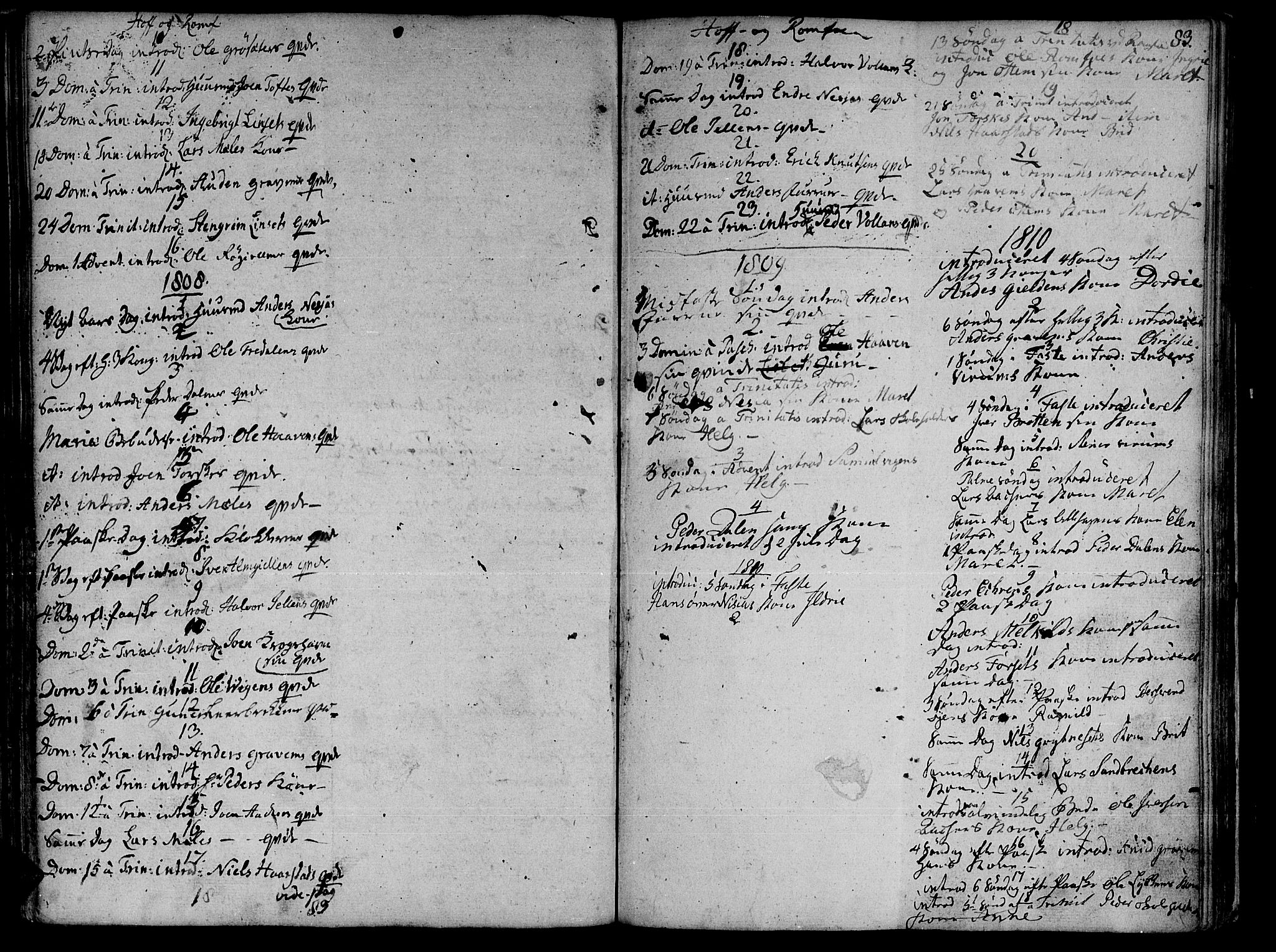 Ministerialprotokoller, klokkerbøker og fødselsregistre - Møre og Romsdal, SAT/A-1454/590/L1008: Parish register (official) no. 590A02, 1794-1820, p. 83