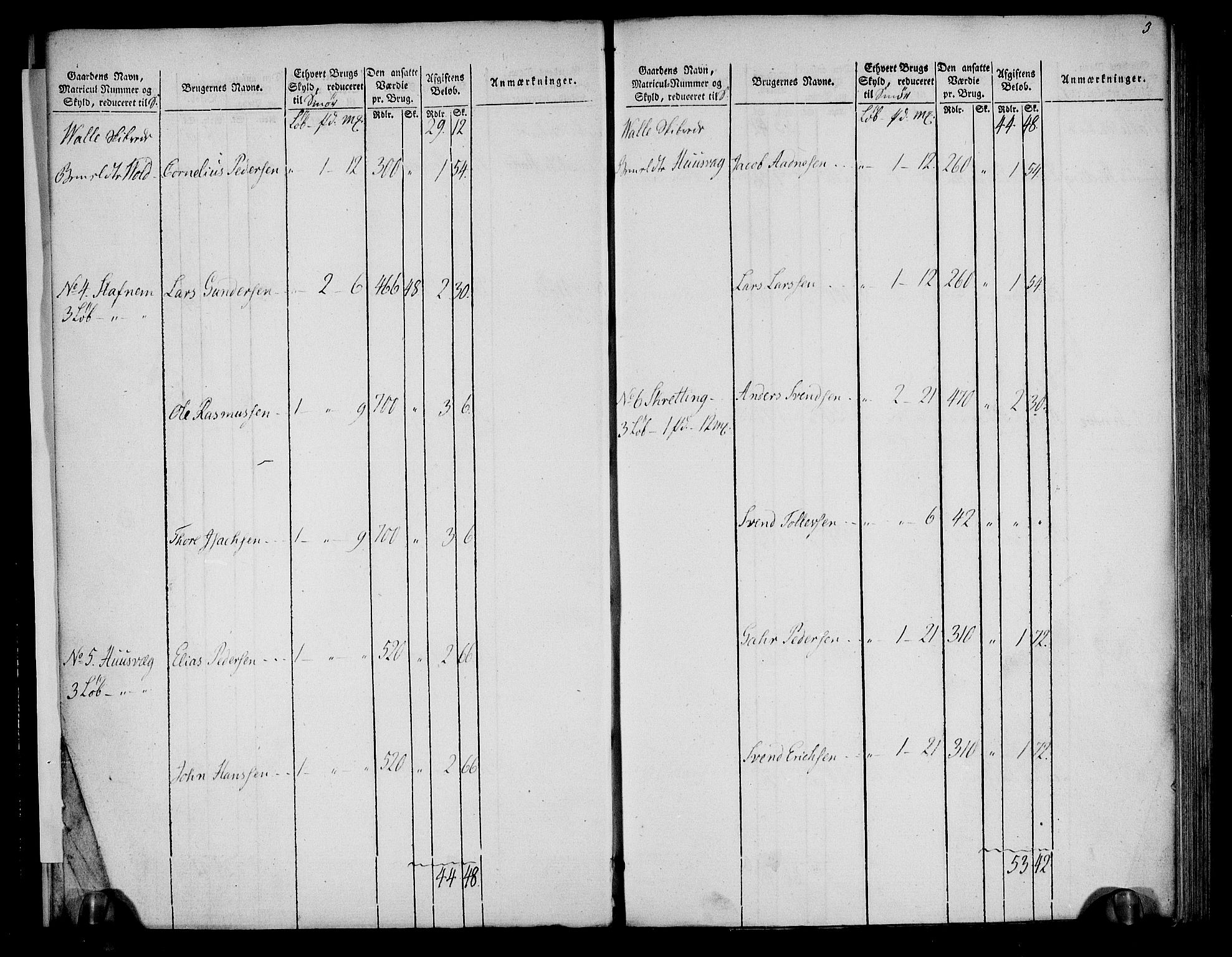 Rentekammeret inntil 1814, Realistisk ordnet avdeling, AV/RA-EA-4070/N/Ne/Nea/L0099: Jæren og Dalane fogderi. Oppebørselsregister, 1803-1804, p. 6