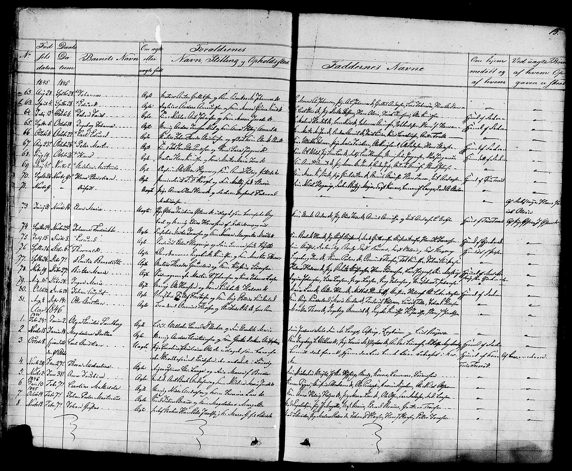 Stavern kirkebøker, SAKO/A-318/F/Fa/L0007: Parish register (official) no. 7, 1840-1877, p. 15