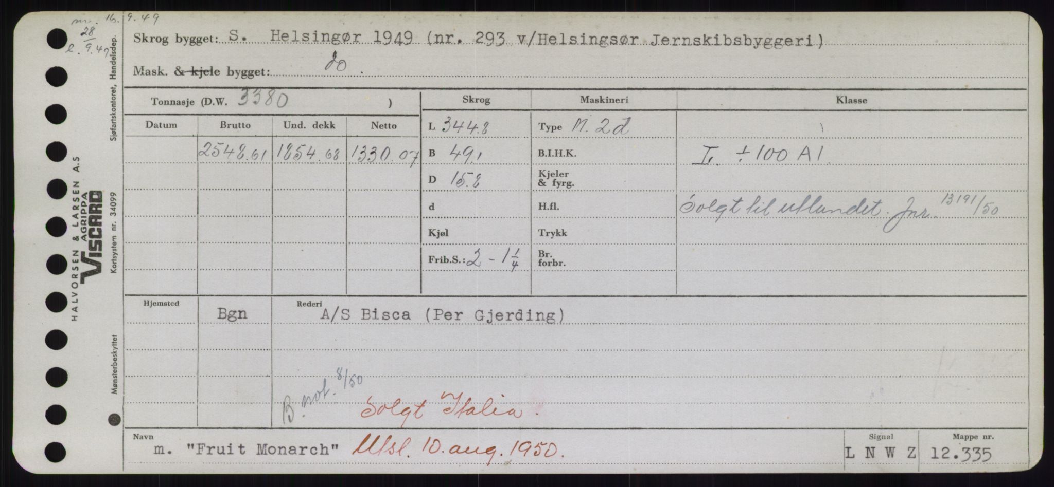 Sjøfartsdirektoratet med forløpere, Skipsmålingen, AV/RA-S-1627/H/Hd/L0011: Fartøy, Fla-Får, p. 541