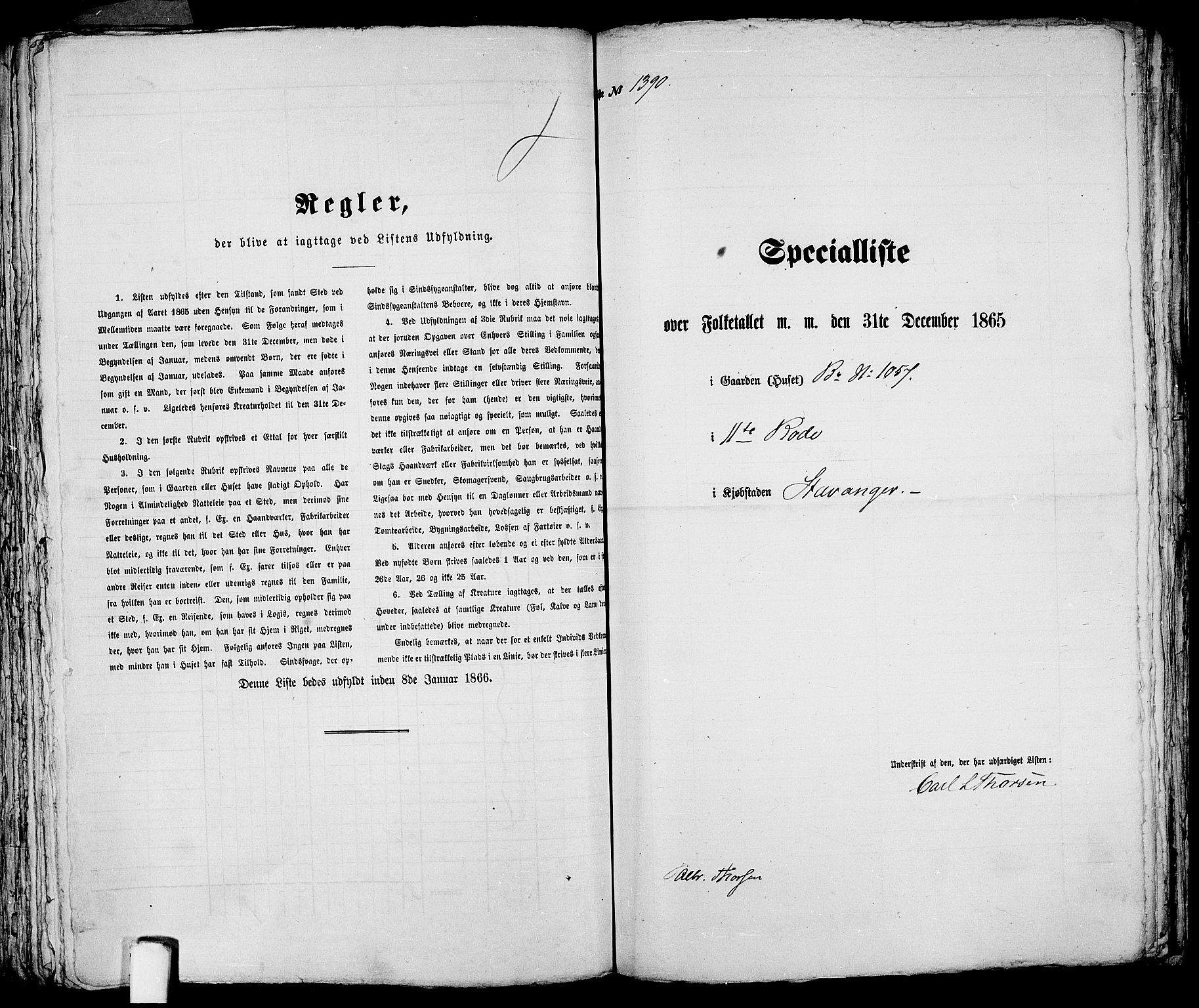 RA, 1865 census for Stavanger, 1865, p. 2814