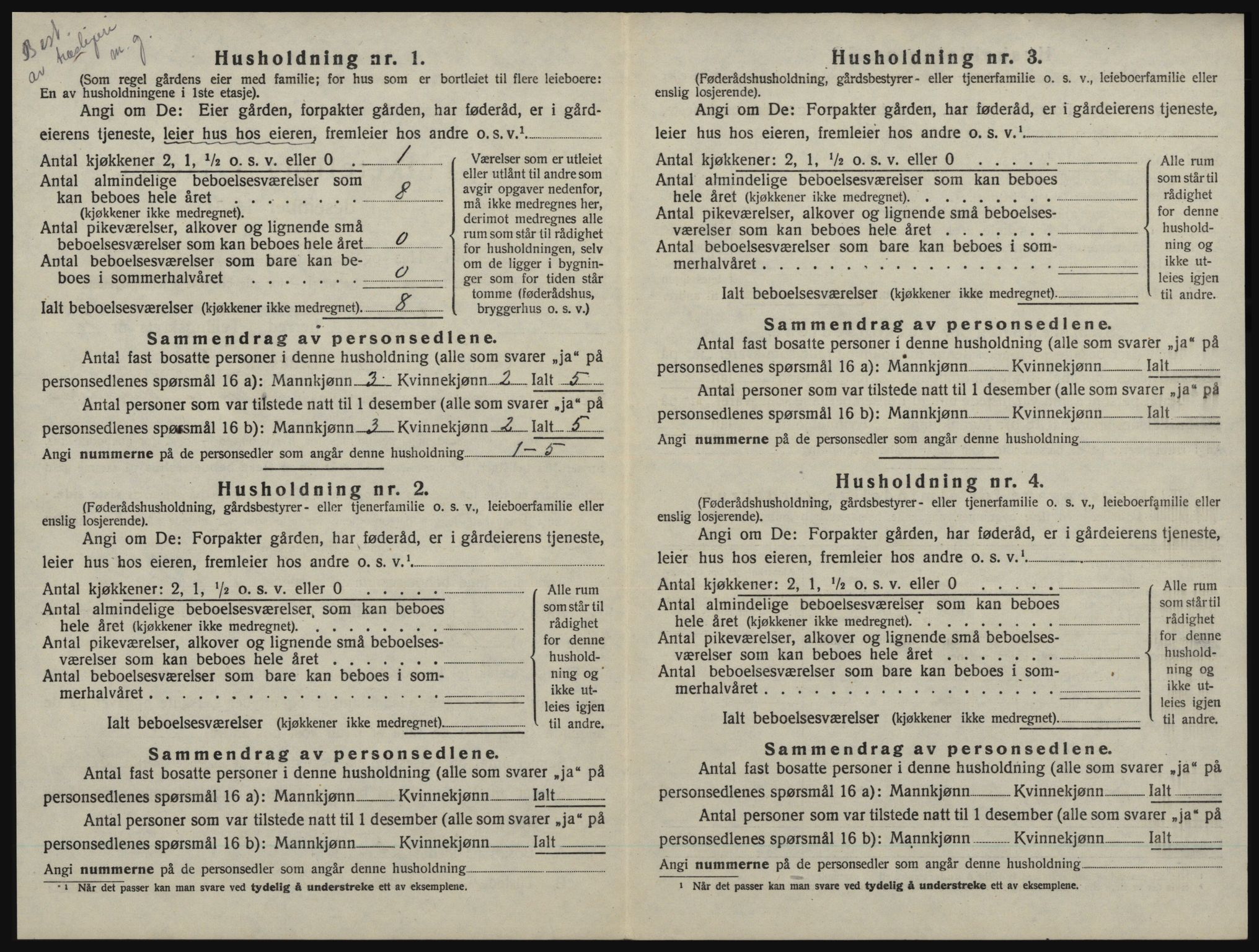 SAO, 1920 census for Idd, 1920, p. 127