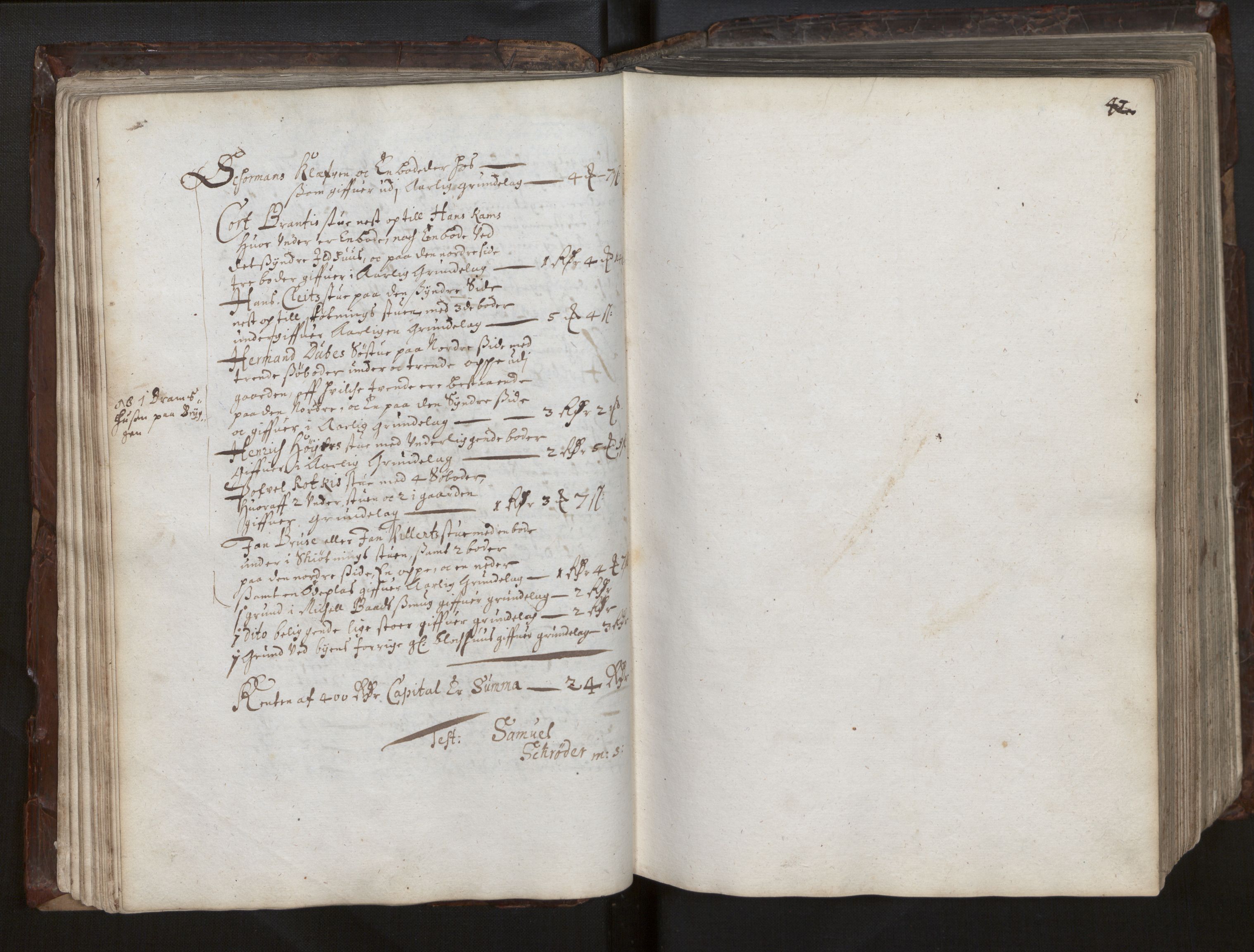 Bjørgvin biskop, AV/SAB-A-5601/Ga/L0014: Jordebøker for geistleg gods og andre rekneskapsprotokollar, 1609-1737, p. 41b-42a