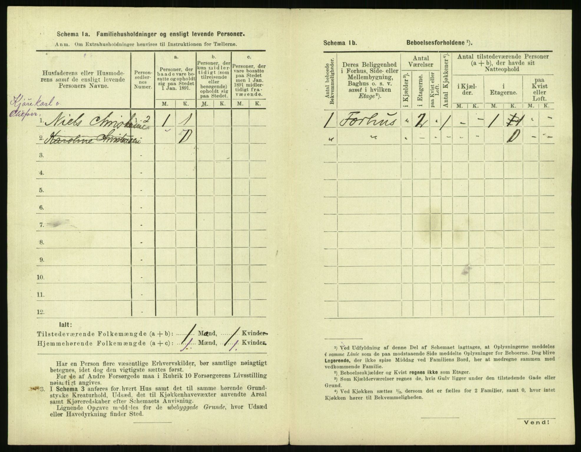 RA, 1891 census for 0301 Kristiania, 1891, p. 120891