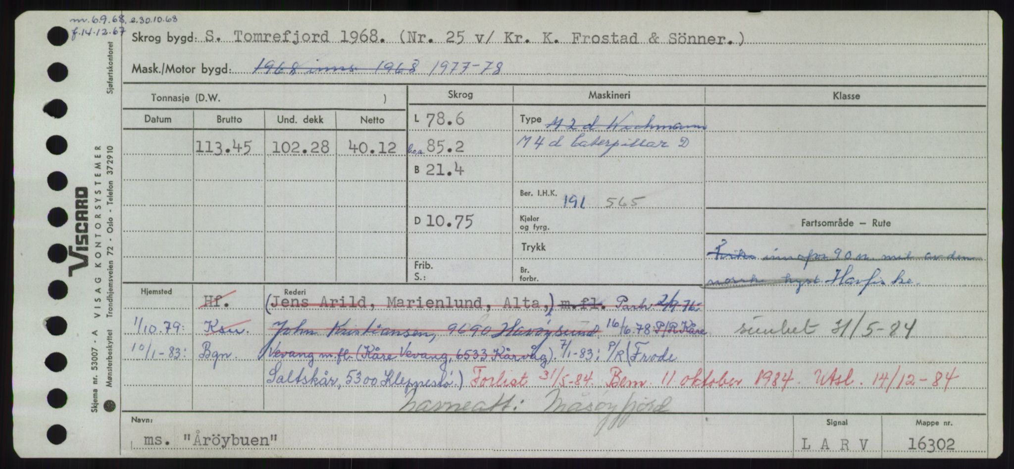 Sjøfartsdirektoratet med forløpere, Skipsmålingen, RA/S-1627/H/Hd/L0041: Fartøy, Vi-Ås, p. 679