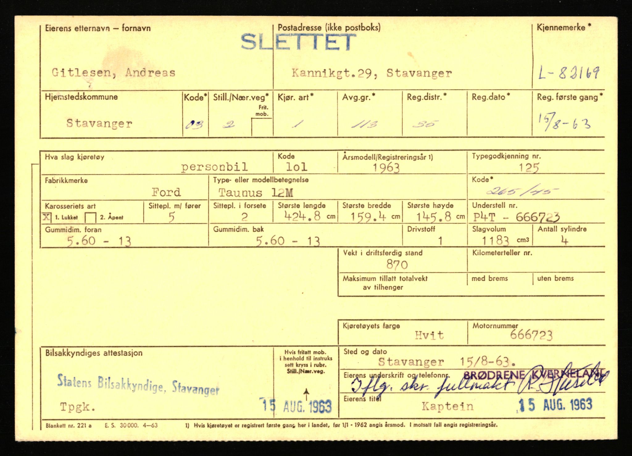 Stavanger trafikkstasjon, AV/SAST-A-101942/0/F/L0071: L-80500 - L-82199, 1930-1971, p. 2705