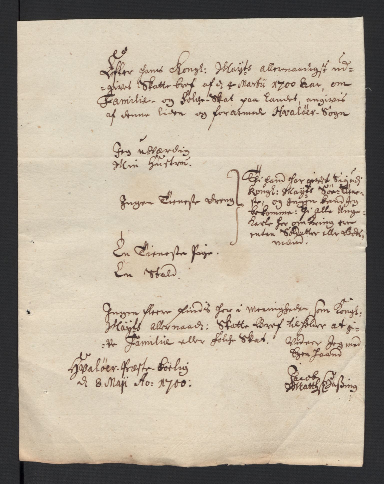 Rentekammeret inntil 1814, Reviderte regnskaper, Fogderegnskap, AV/RA-EA-4092/R04/L0129: Fogderegnskap Moss, Onsøy, Tune, Veme og Åbygge, 1700, p. 377