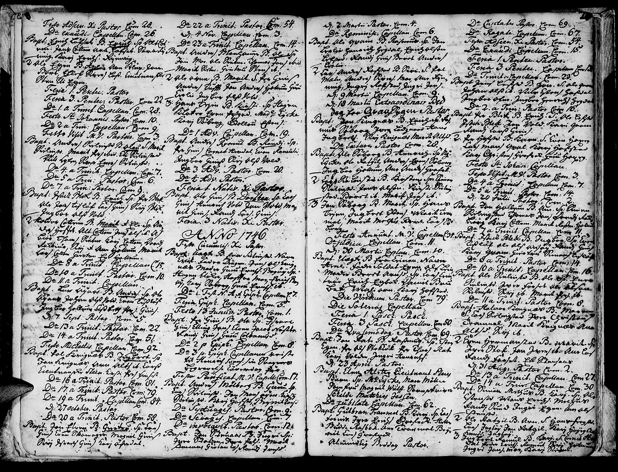 Ministerialprotokoller, klokkerbøker og fødselsregistre - Sør-Trøndelag, SAT/A-1456/691/L1057: Parish register (official) no. 691A01 /1, 1740-1767, p. 20