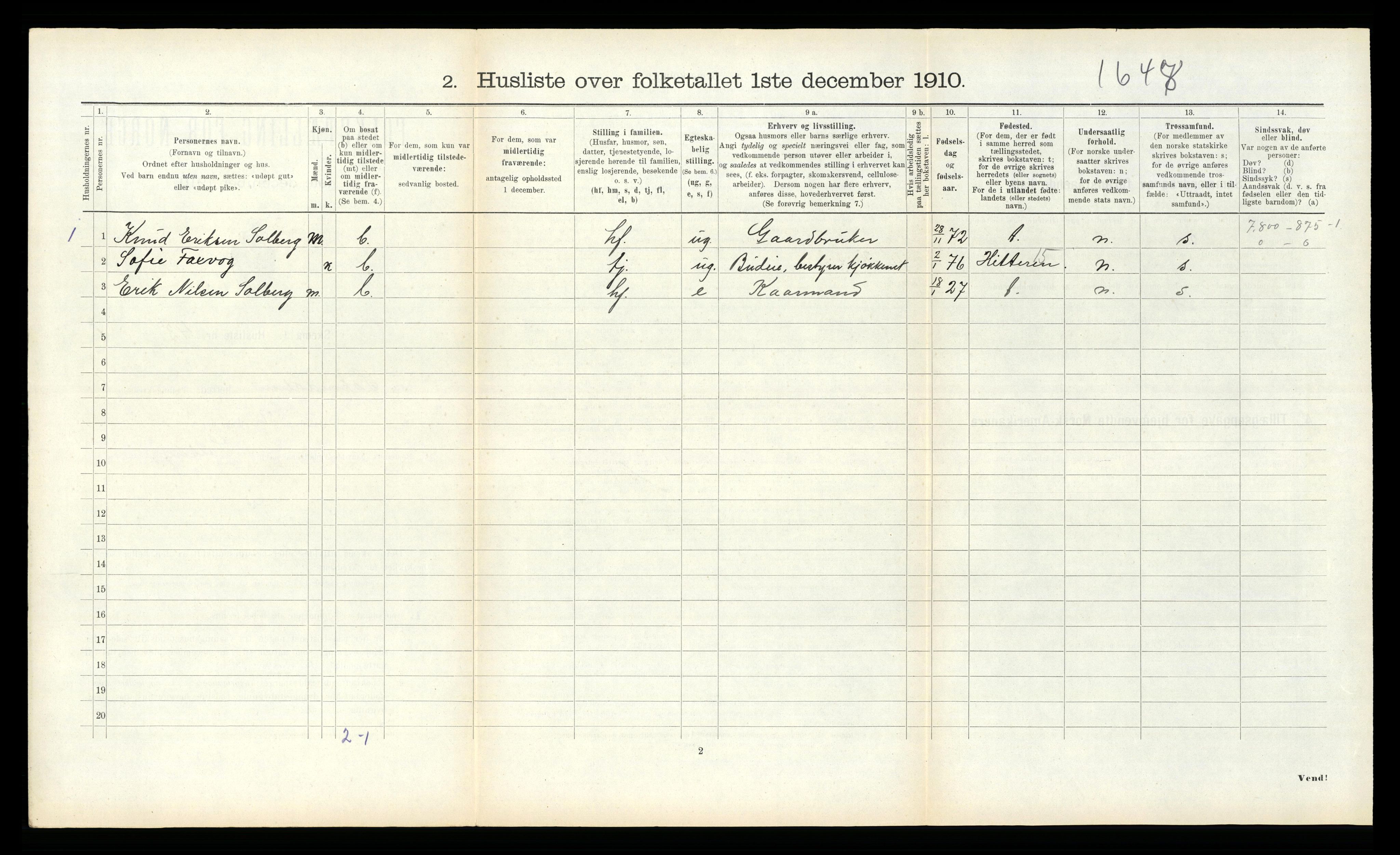 RA, 1910 census for Soknedal, 1910, p. 530