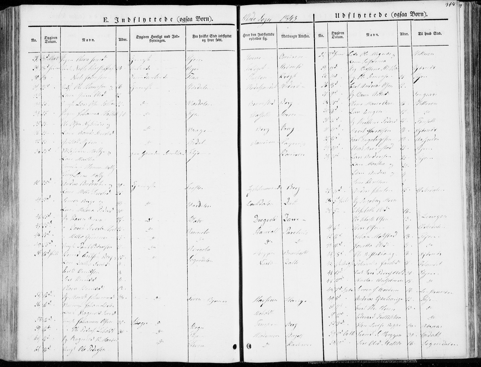 Ministerialprotokoller, klokkerbøker og fødselsregistre - Sør-Trøndelag, SAT/A-1456/606/L0290: Parish register (official) no. 606A05, 1841-1847, p. 348