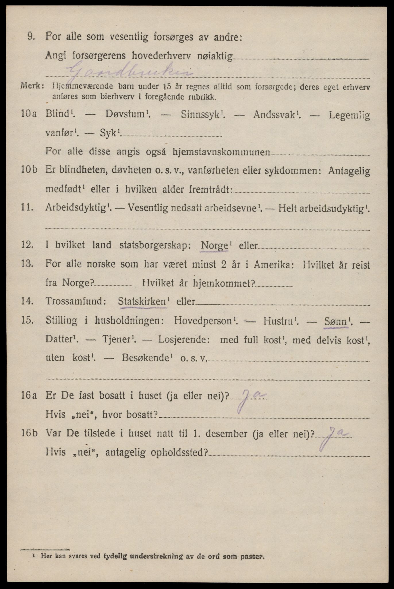 SAST, 1920 census for Hetland, 1920, p. 24546