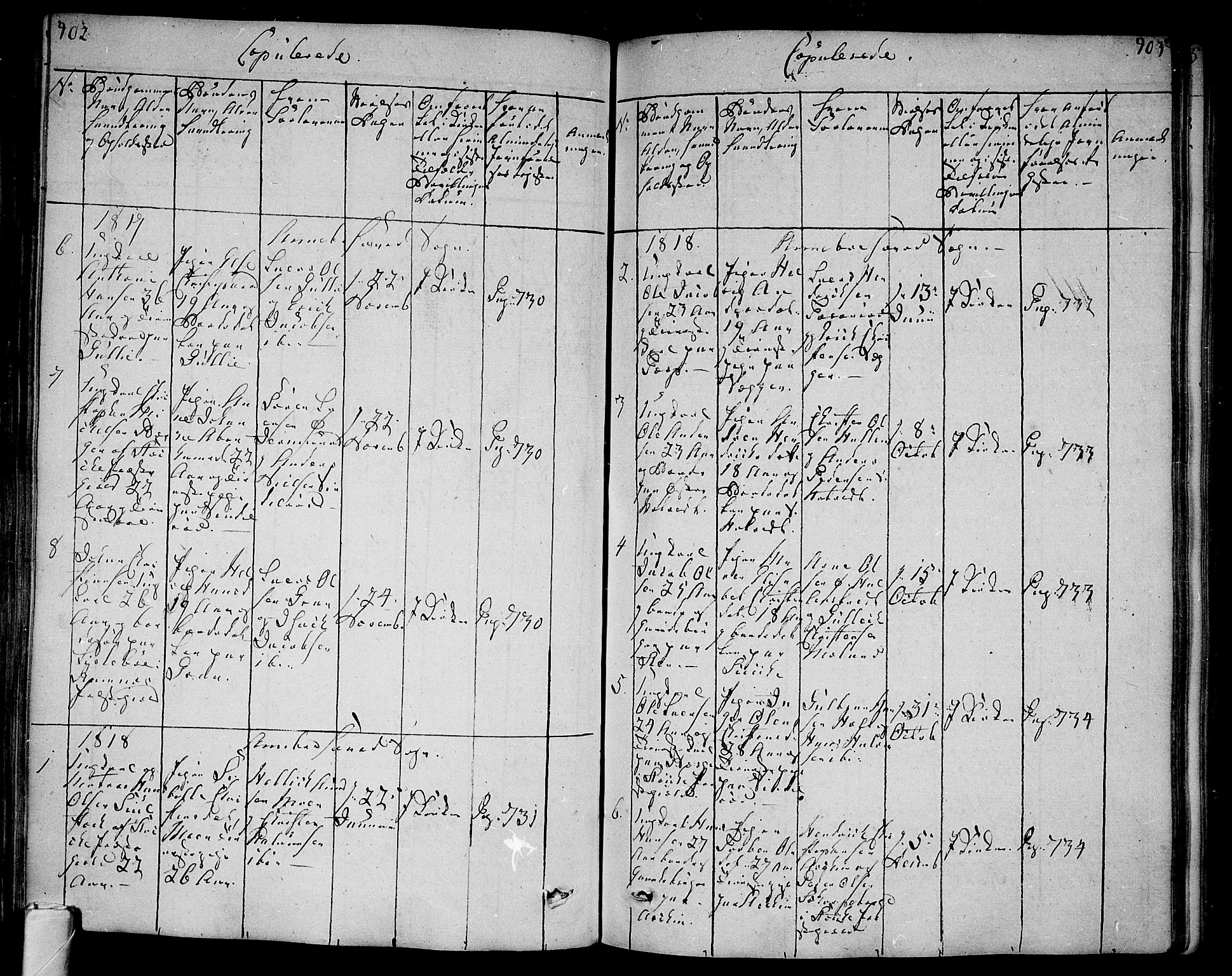 Andebu kirkebøker, AV/SAKO-A-336/F/Fa/L0003: Parish register (official) no. 3 /1, 1803-1828, p. 402-403