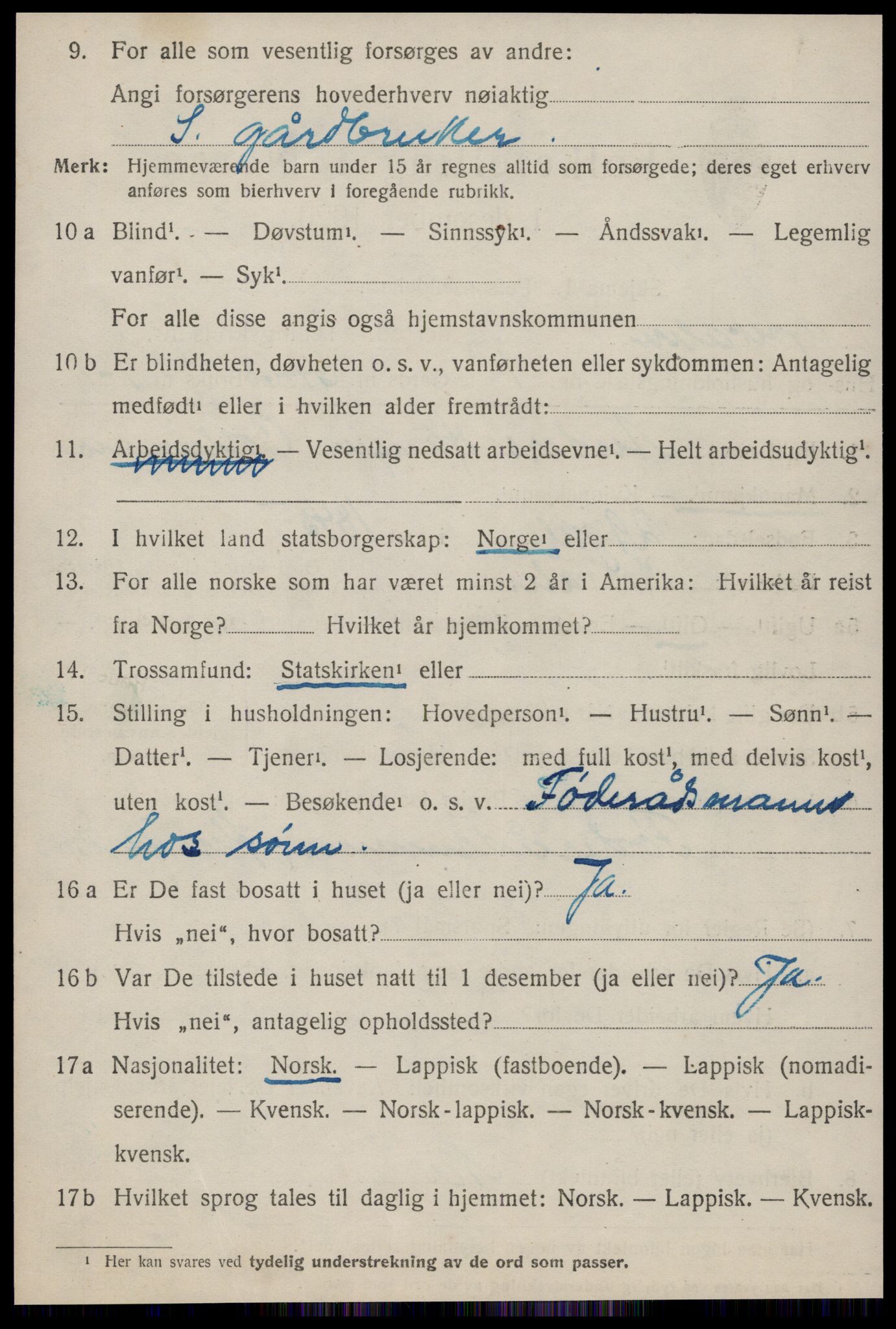 SAT, 1920 census for Haltdalen, 1920, p. 369