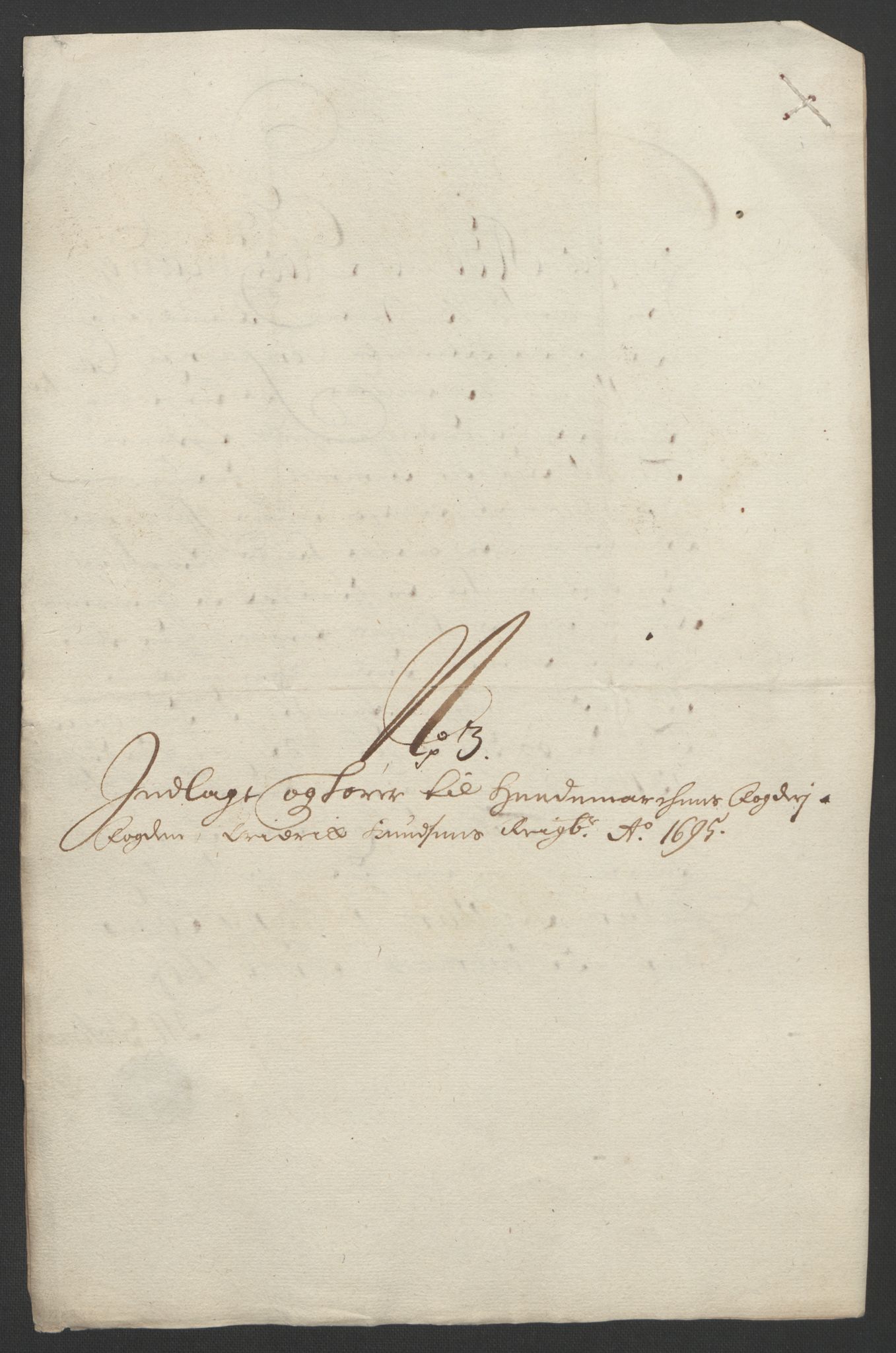 Rentekammeret inntil 1814, Reviderte regnskaper, Fogderegnskap, RA/EA-4092/R16/L1036: Fogderegnskap Hedmark, 1695-1696, p. 141