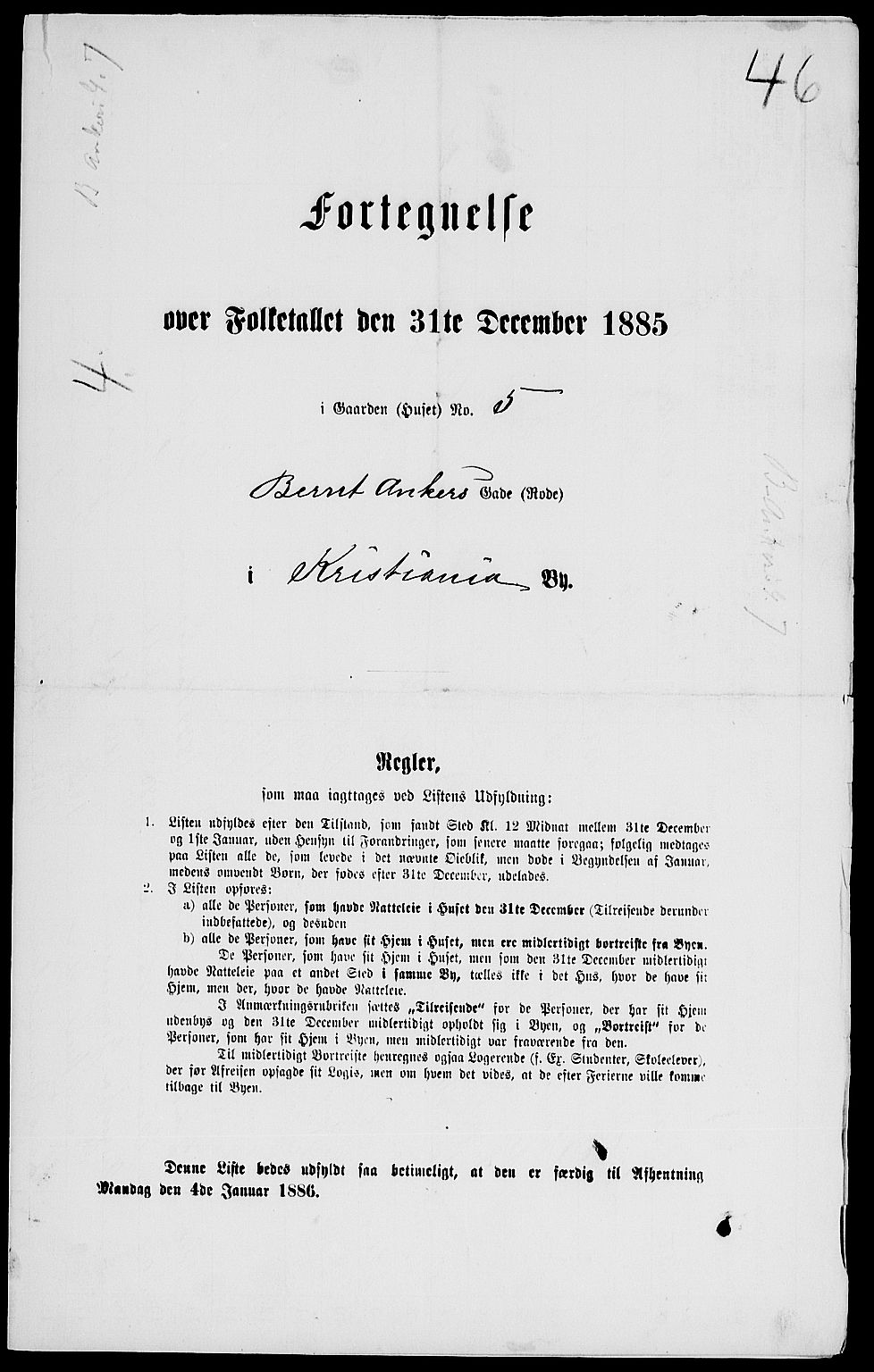 RA, 1885 census for 0301 Kristiania, 1885, p. 5723
